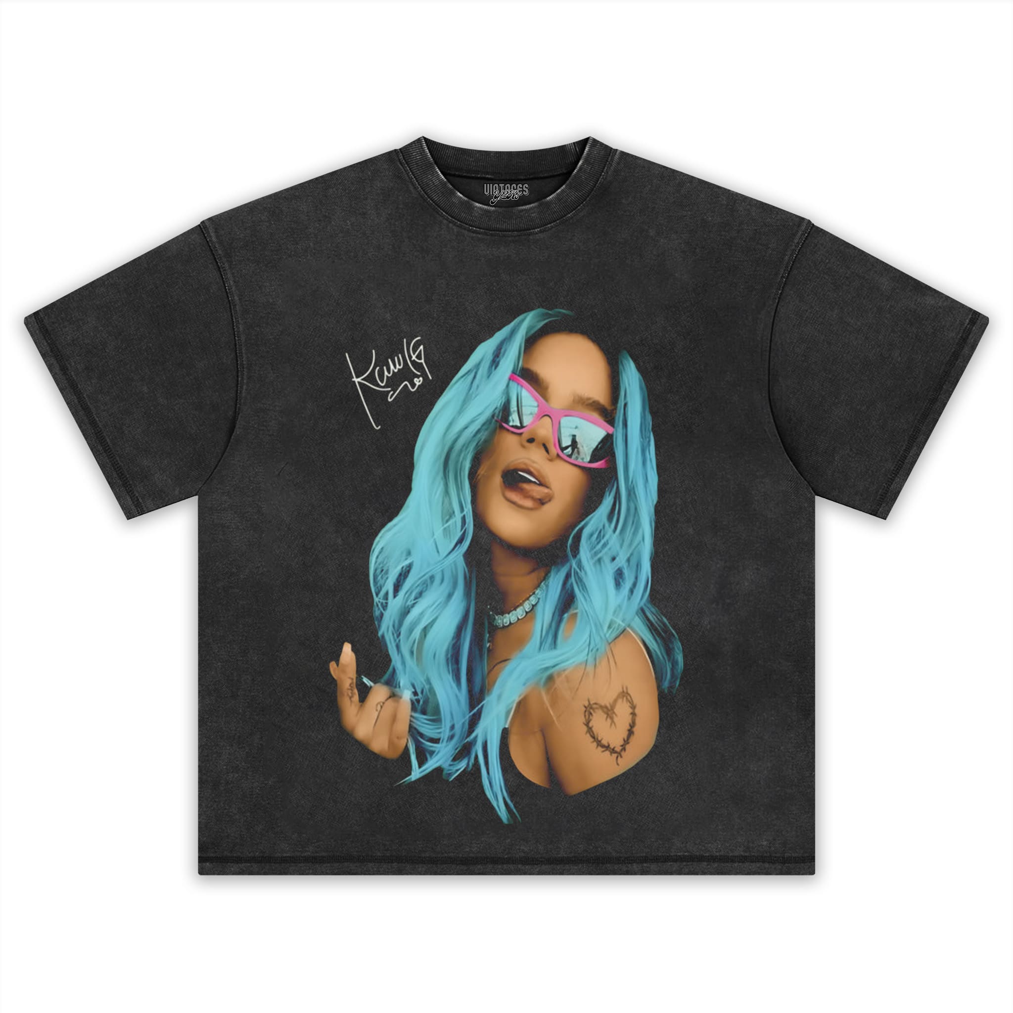 KAROL G LATIN MUSIC VINTAGE TANK TOP & TEE & LONG SLEEVE & LAYERED LS & HOODIE