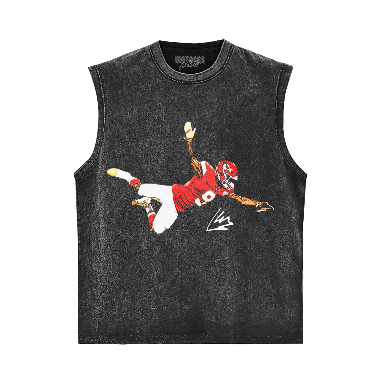 KENNETH WALKER III - THE CATCH - CHIEFS 2026 VINTAGE SIGNATURE TANK TOP & TEE & LONG SLEEVE & LAYERED LS & HOODIE