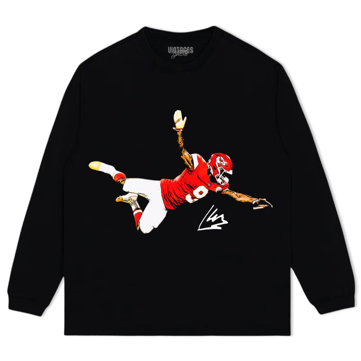 KENNETH WALKER III - THE CATCH - CHIEFS 2026 VINTAGE SIGNATURE TANK TOP & TEE & LONG SLEEVE & LAYERED LS & HOODIE
