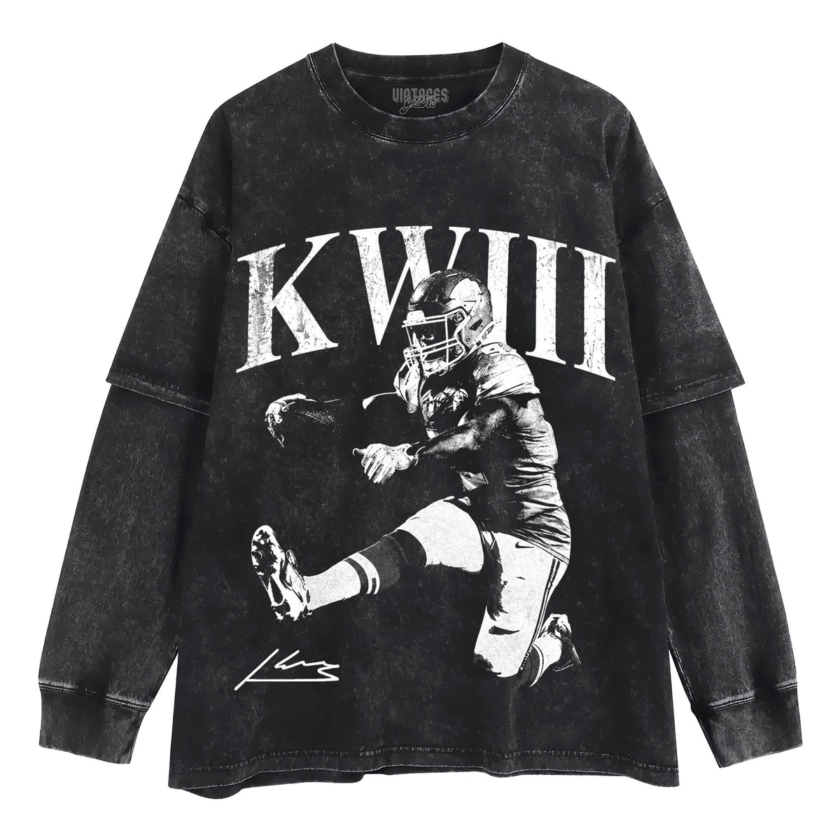 KENNETH WALKER III KANSAS CITY FOOTBALL SIGNATURE TANK TOP & TEE & LONG SLEEVE & LAYERED LS & HOODIE