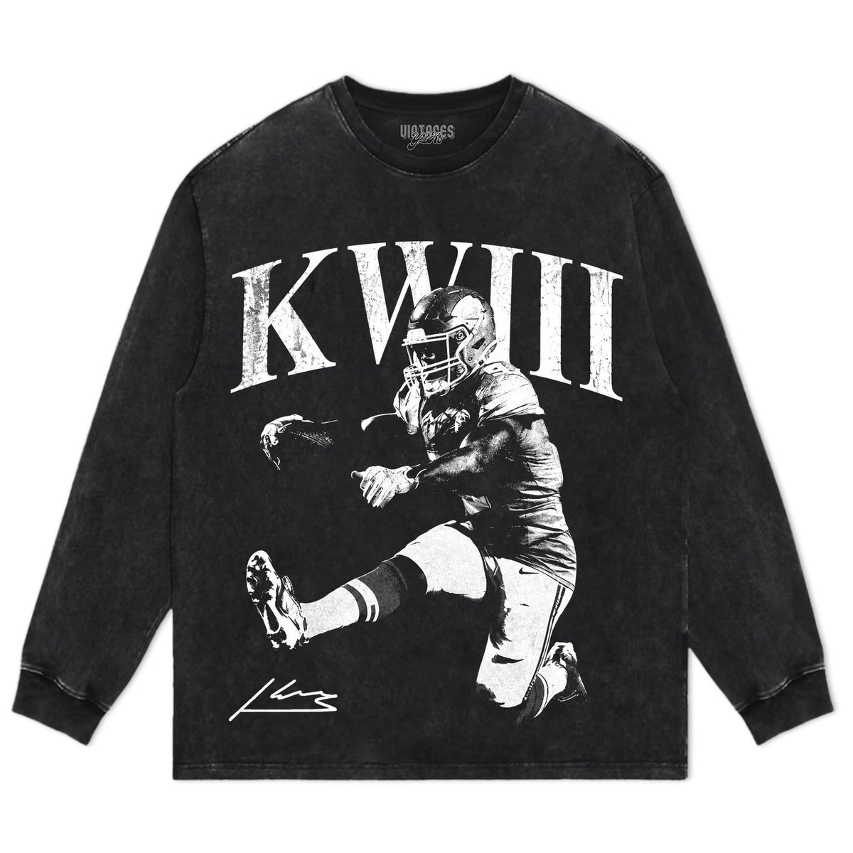 KENNETH WALKER III KANSAS CITY FOOTBALL SIGNATURE TANK TOP & TEE & LONG SLEEVE & LAYERED LS & HOODIE