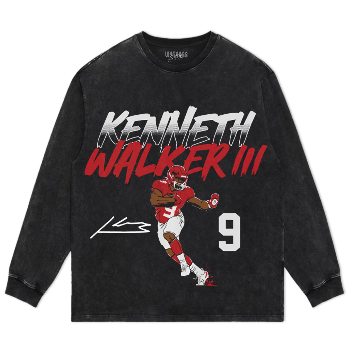 KENNETH WALKER III NAME NUMBER POSE V2 TANK TOP & TEE & LONG SLEEVE & LAYERED LS & HOODIE