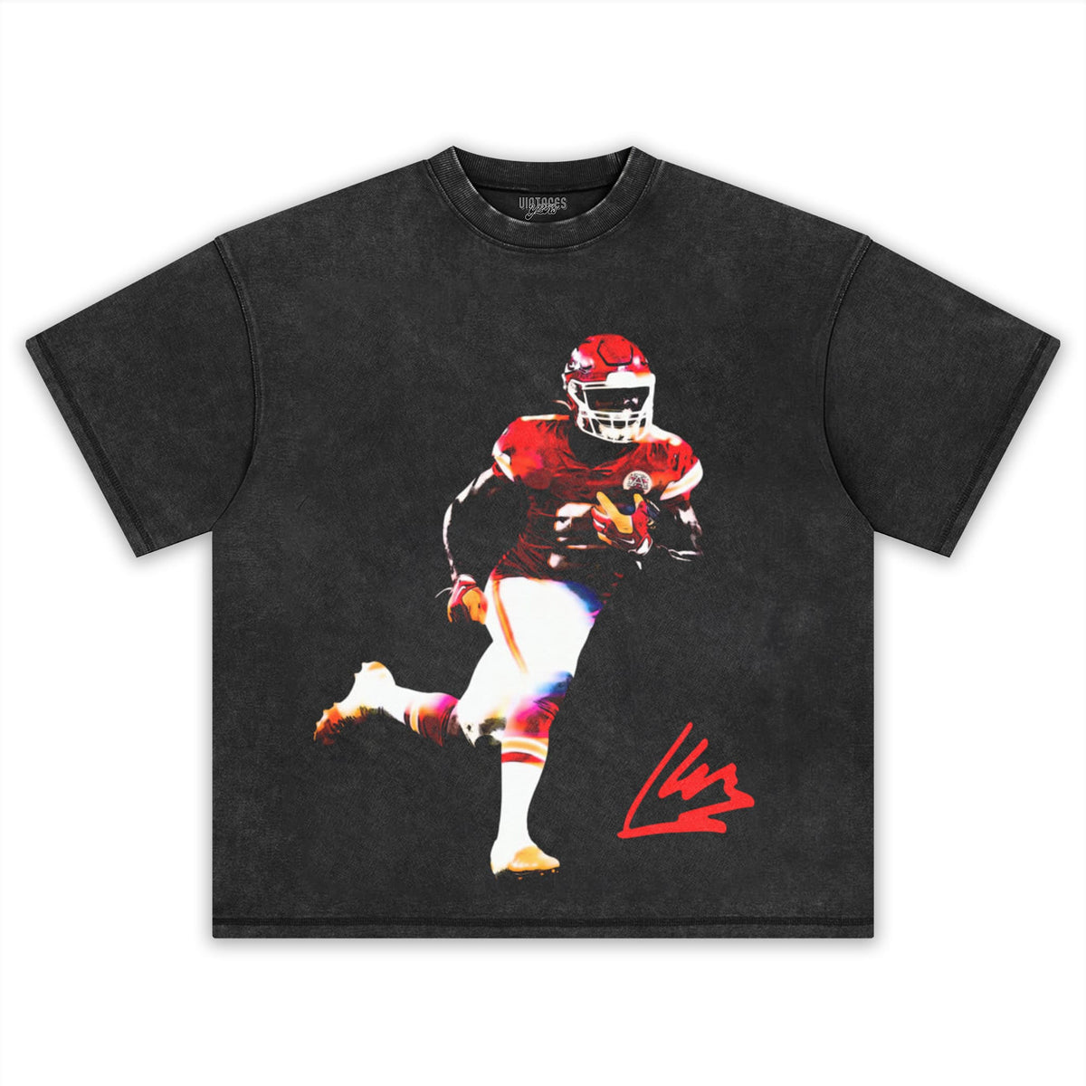 KENNETH WALKER III RUN CHIEFS FOOTBALL 2026 VINTAGE SIGNATURE TANK TOP & TEE & LONG SLEEVE & LAYERED LS & HOODIE