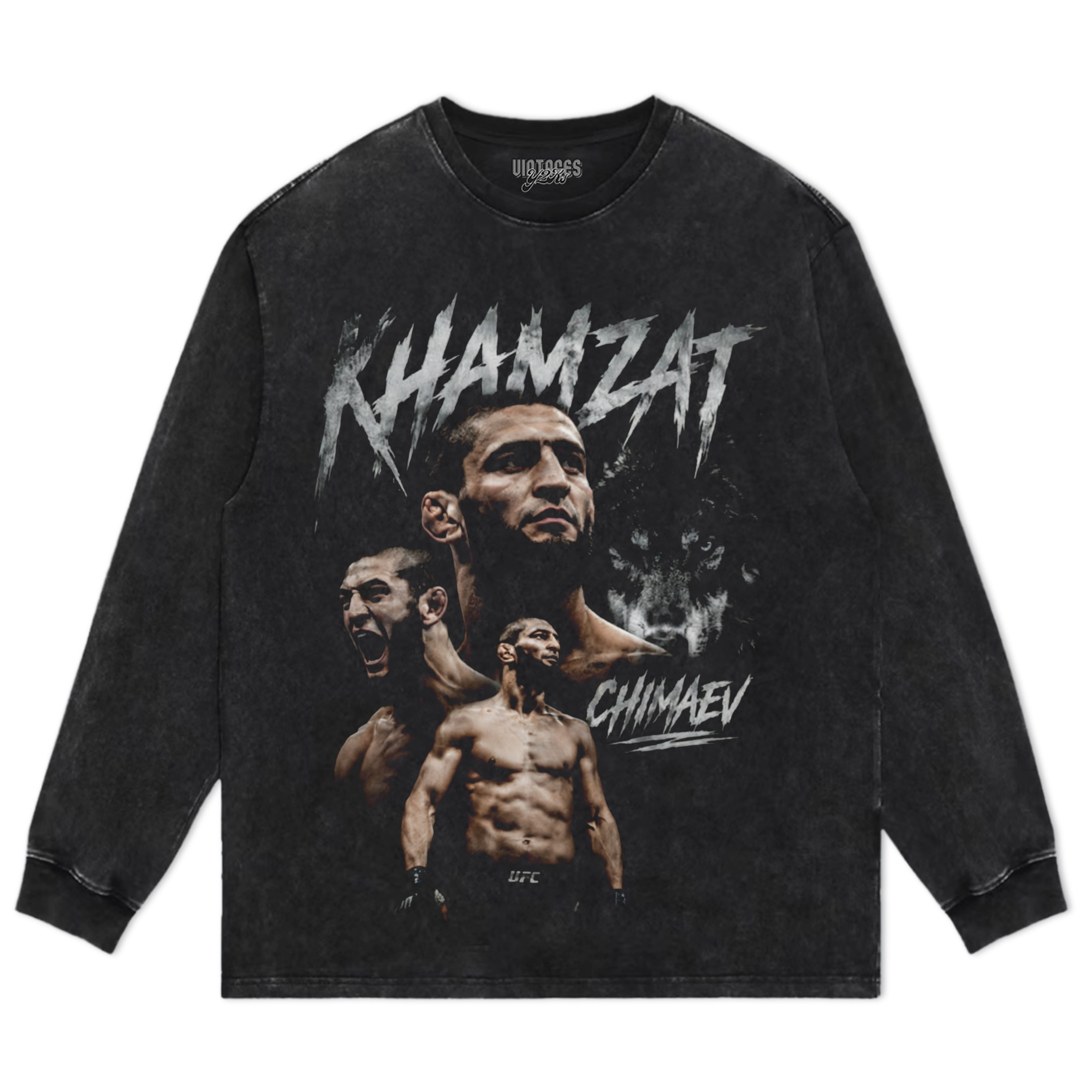 KHAMZAT CHIMAEV THE WOLF – UFC MMA TANK TOP & TEE & LONG SLEEVE & LAYERED LS & HOODIE