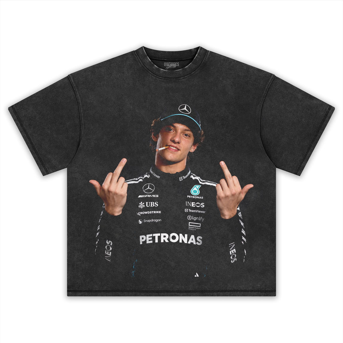 KIMI ANTONELLI MIDDLE FINGER V2 TANK TOP & TEE & LONG SLEEVE & LAYERED LS & HOODIE