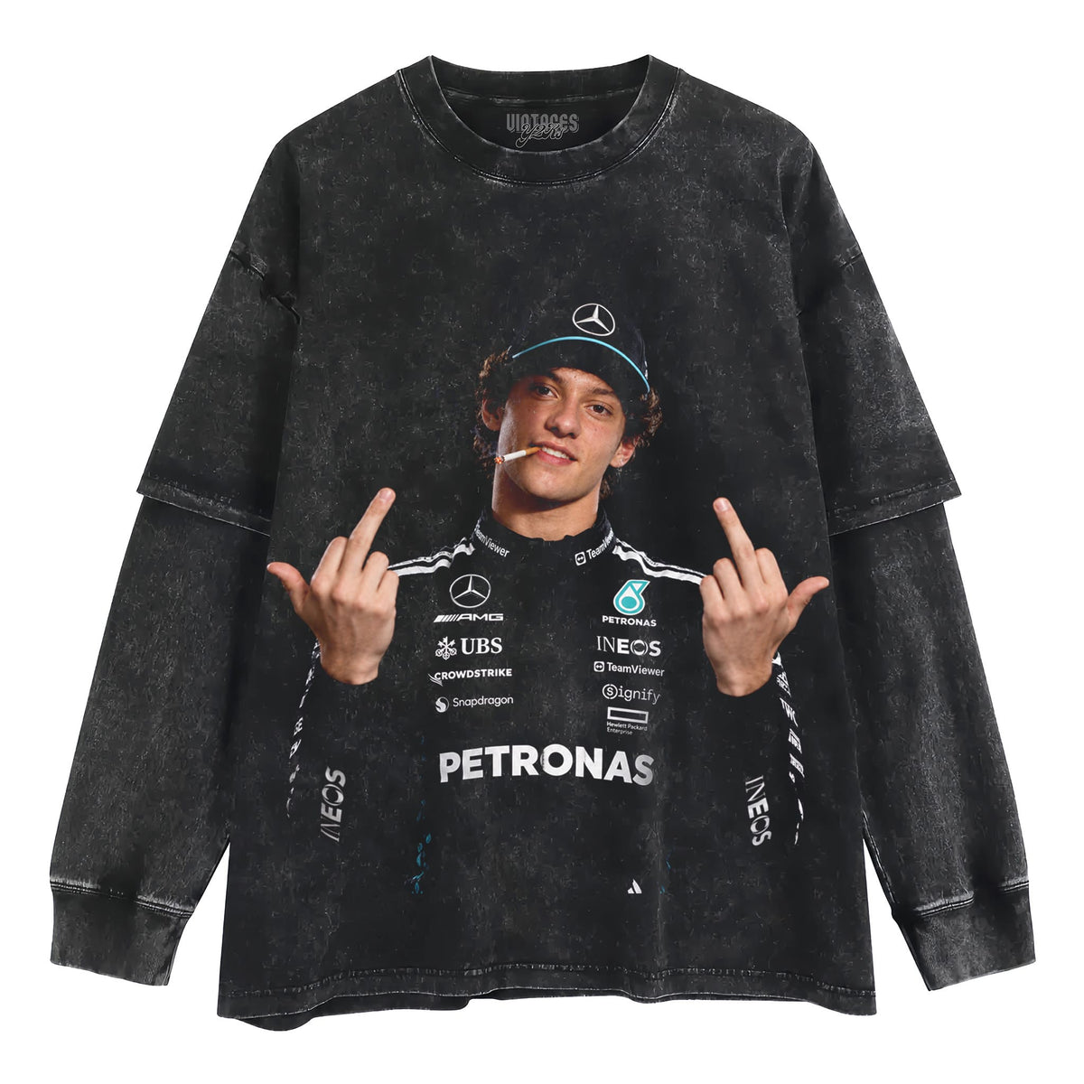 KIMI ANTONELLI MIDDLE FINGER V2 TANK TOP & TEE & LONG SLEEVE & LAYERED LS & HOODIE