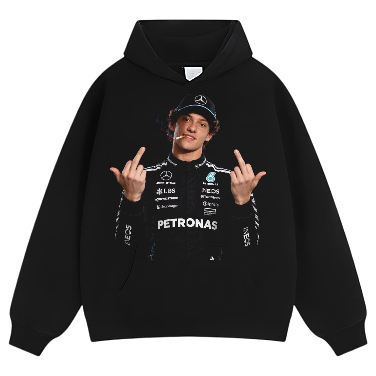 KIMI ANTONELLI MIDDLE FINGER V2 TANK TOP & TEE & LONG SLEEVE & LAYERED LS & HOODIE