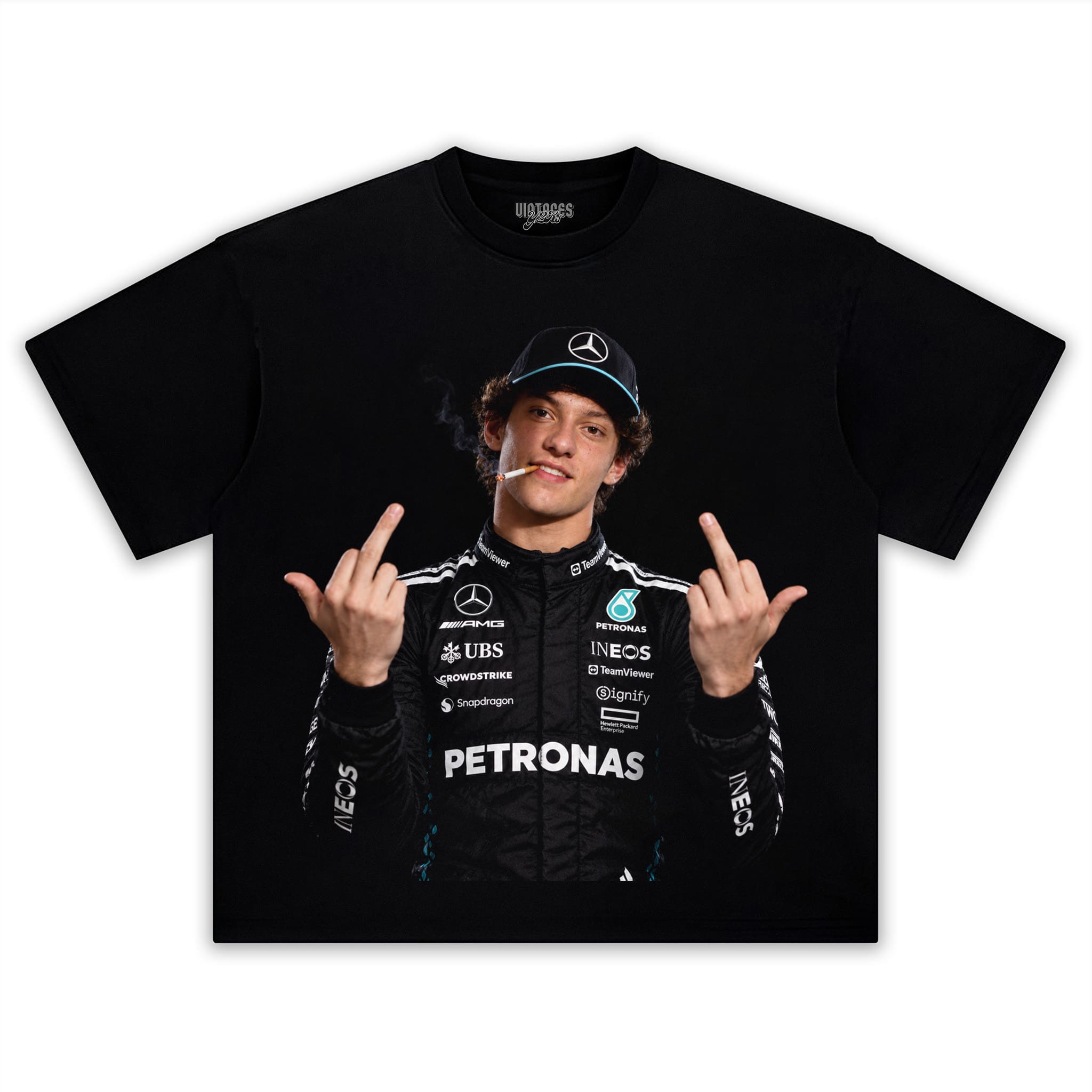 KIMI ANTONELLI MIDDLE FINGER V2 TANK TOP & TEE & LONG SLEEVE & LAYERED LS & HOODIE
