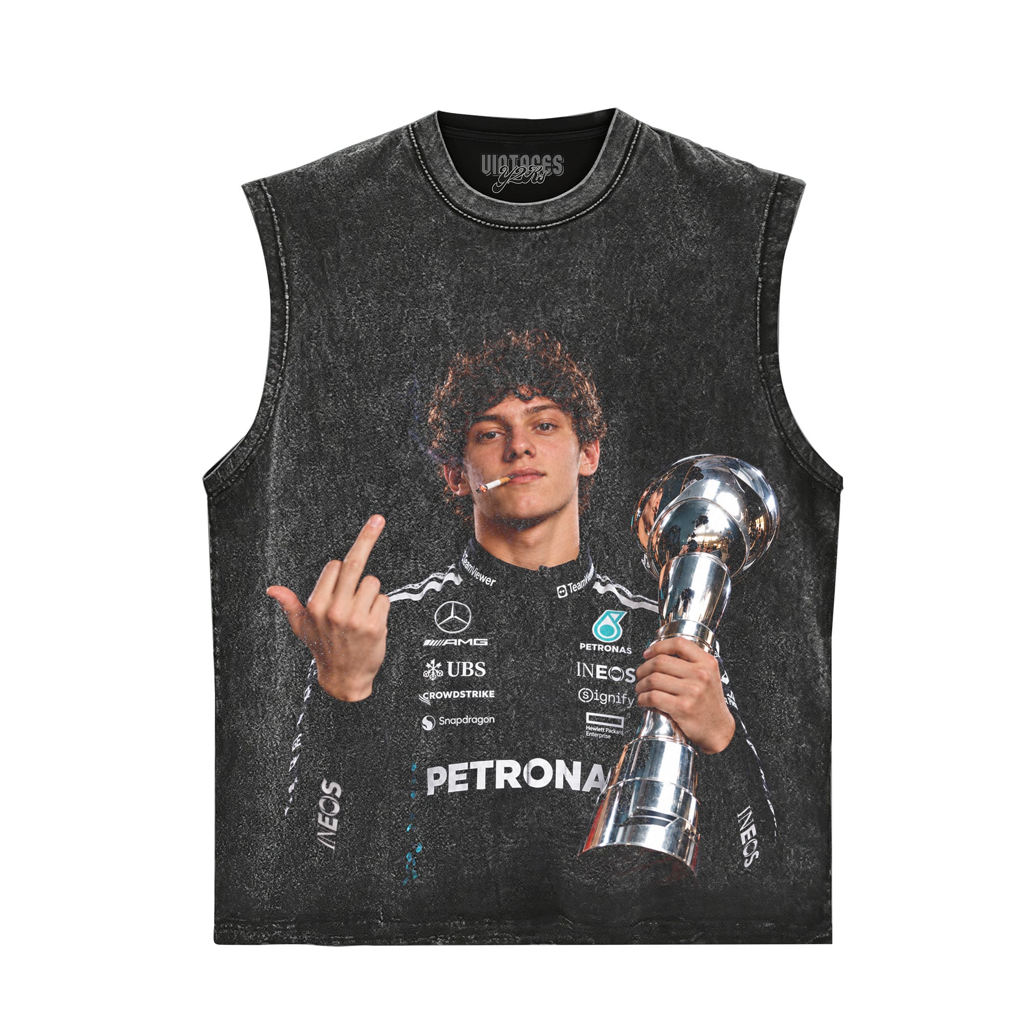 KIMI ANTONELLI MIDDLE FINGER V3 TANK TOP & TEE & LONG SLEEVE & LAYERED LS & HOODIE