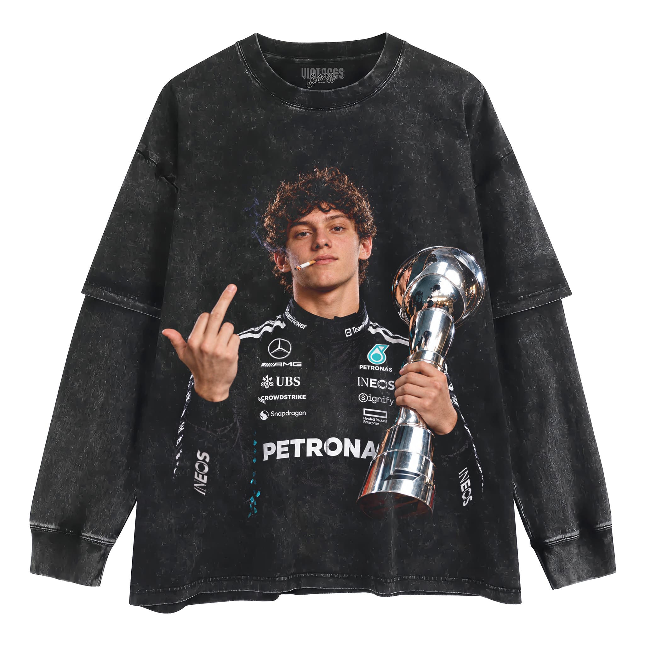 KIMI ANTONELLI MIDDLE FINGER V3 TANK TOP & TEE & LONG SLEEVE & LAYERED LS & HOODIE
