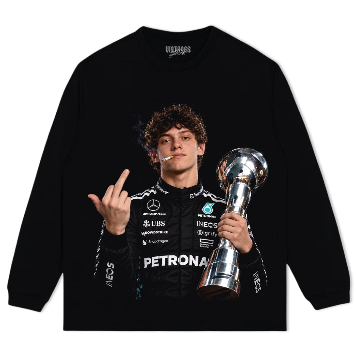KIMI ANTONELLI MIDDLE FINGER V3 TANK TOP & TEE & LONG SLEEVE & LAYERED LS & HOODIE