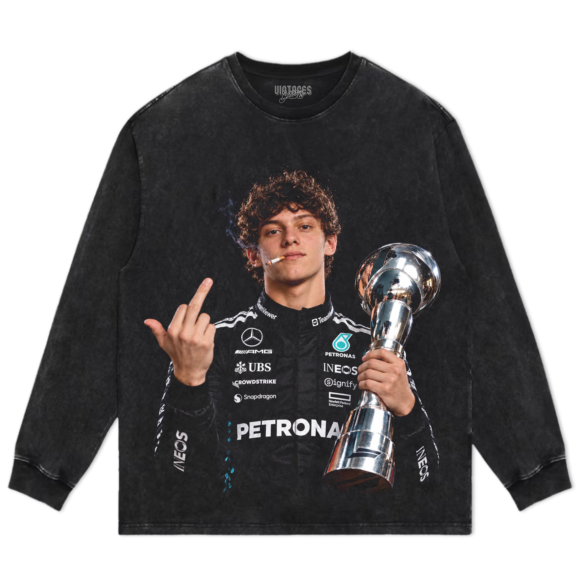 KIMI ANTONELLI MIDDLE FINGER V3 TANK TOP & TEE & LONG SLEEVE & LAYERED LS & HOODIE
