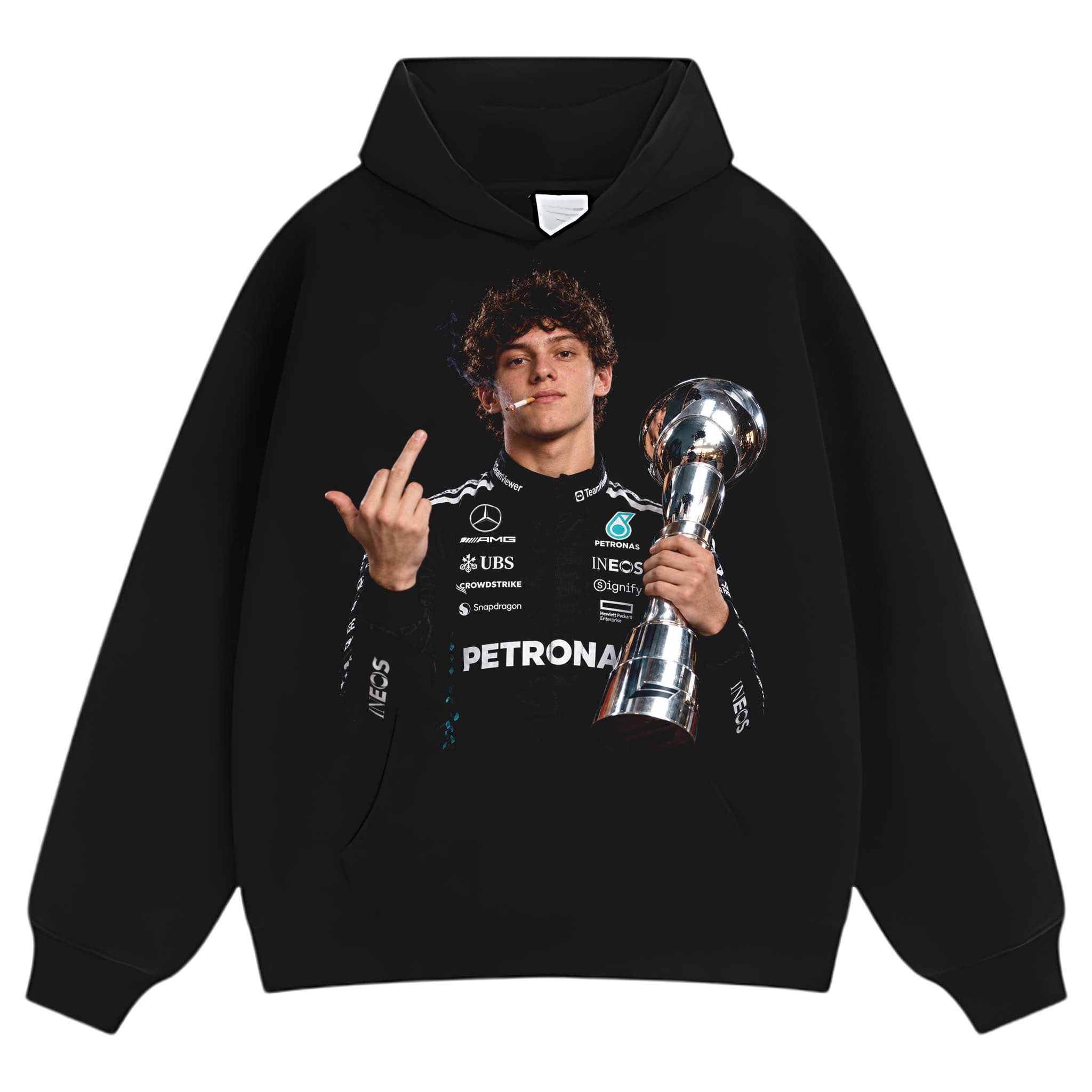 KIMI ANTONELLI MIDDLE FINGER V3 TANK TOP & TEE & LONG SLEEVE & LAYERED LS & HOODIE