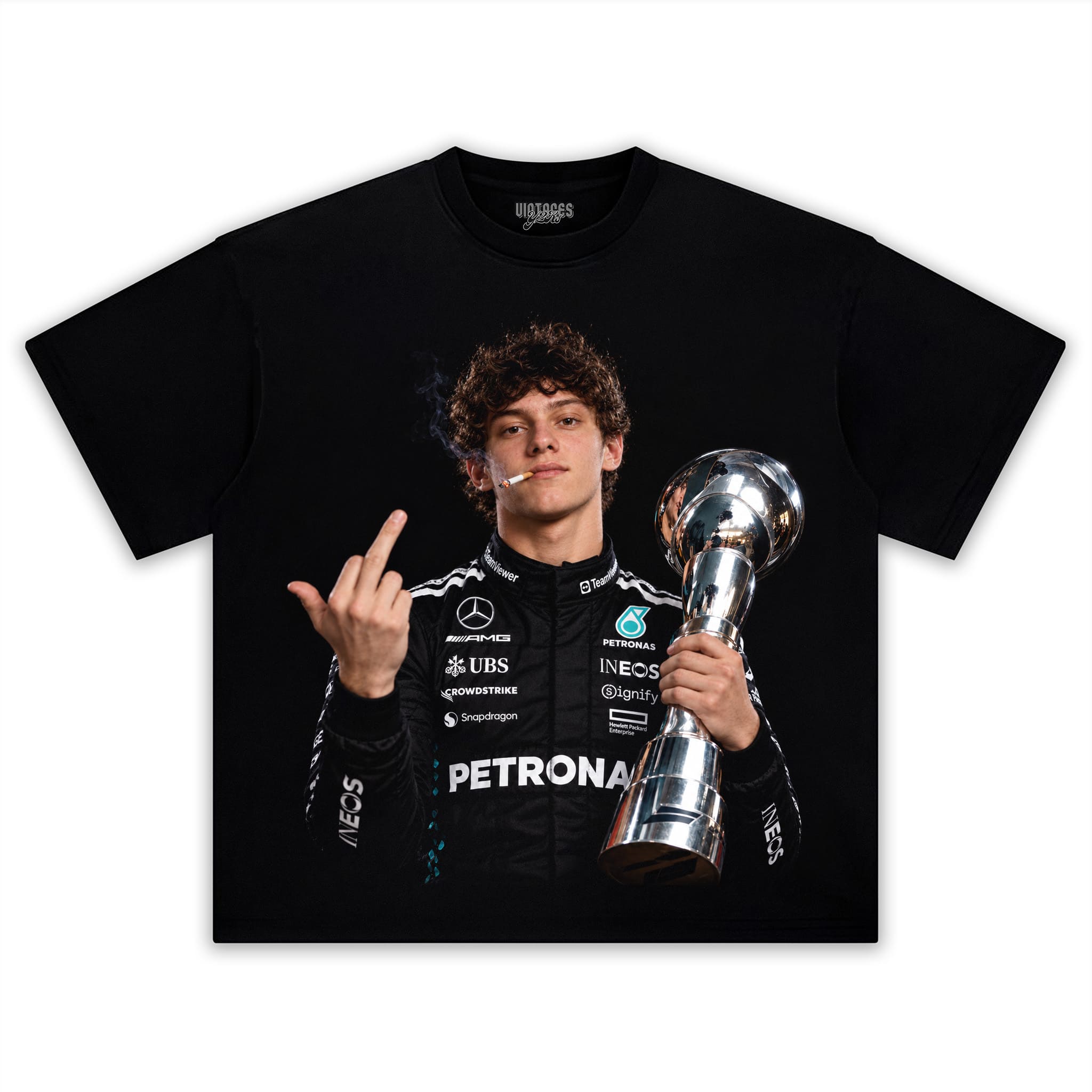 KIMI ANTONELLI MIDDLE FINGER V3 TANK TOP & TEE & LONG SLEEVE & LAYERED LS & HOODIE