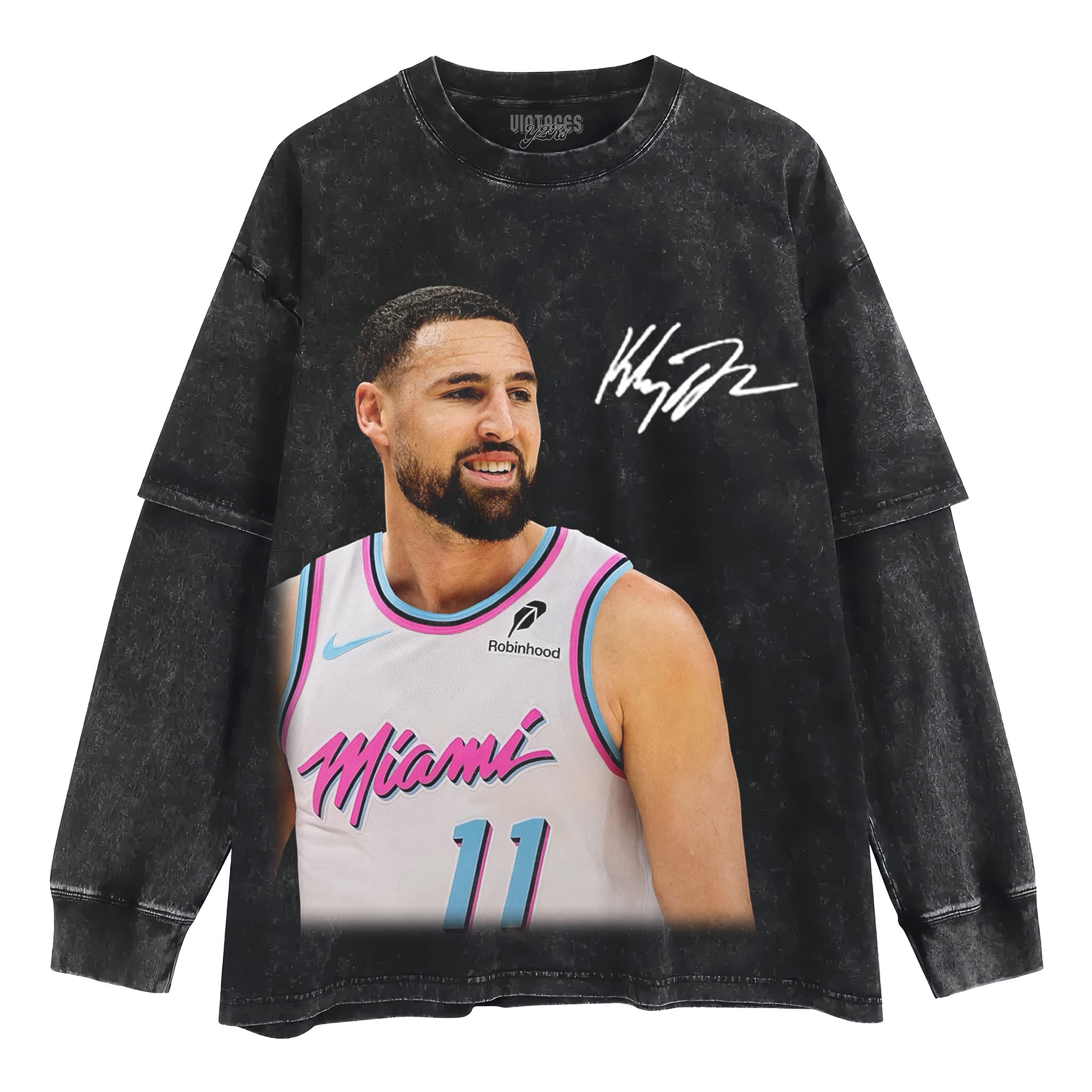 KLAY THOMPSON - MIAMI HEAT TANK TOP & TEE & LONG SLEEVE & LAYERED LS & HOODIE