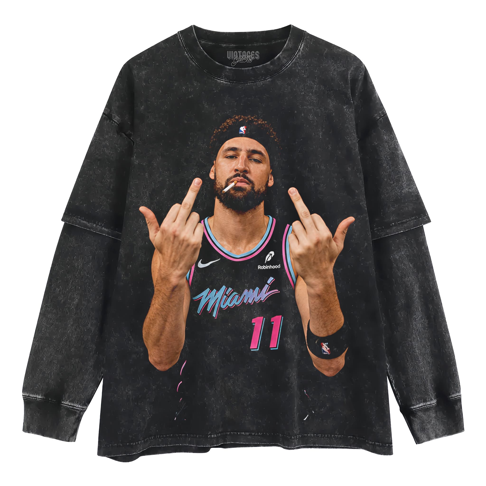 KLAY THOMPSON - MIDDLE FINGER TANK TOP & TEE & LONG SLEEVE & LAYERED LS & HOODIE
