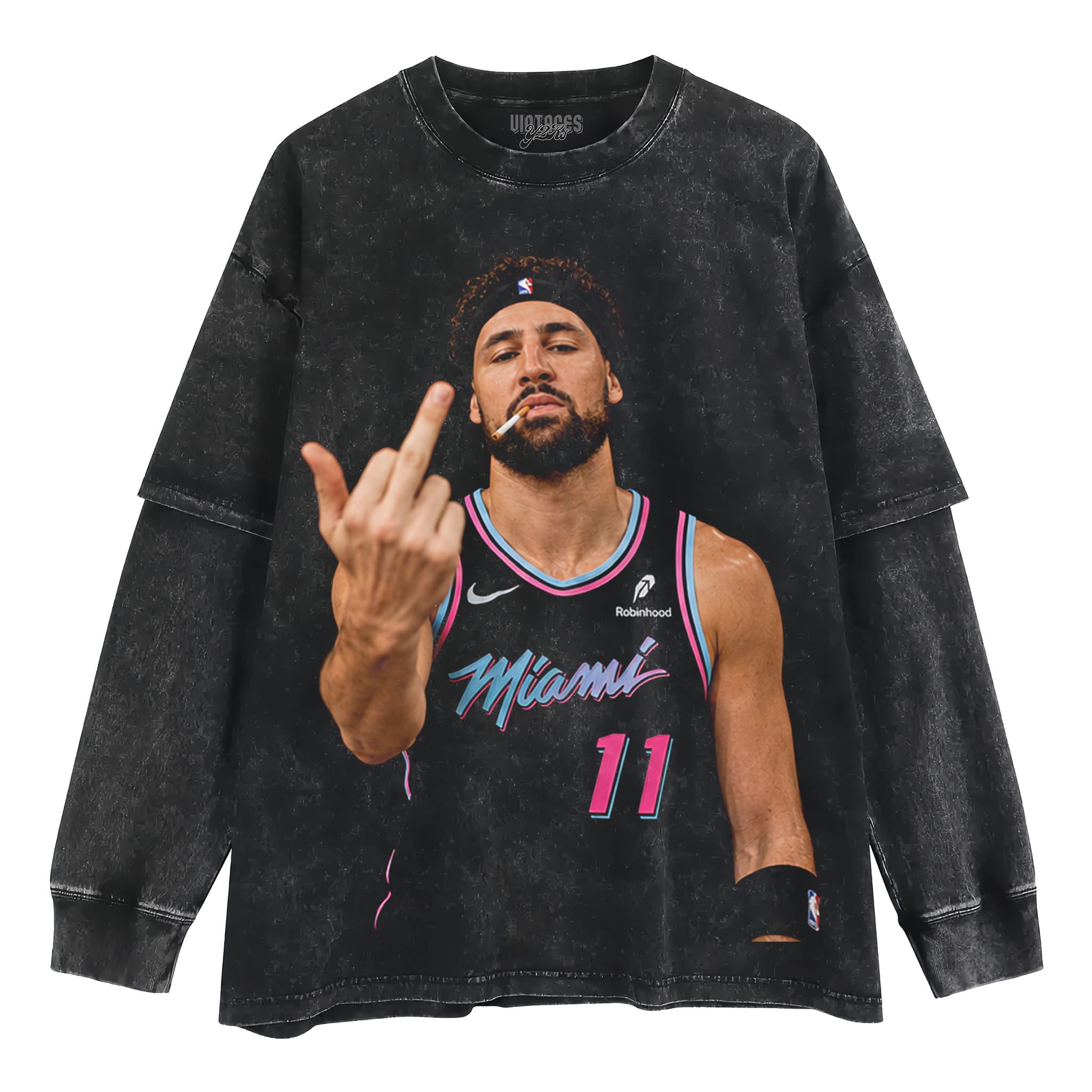 KLAY THOMPSON - MIDDLE FINGER V2 TANK TOP & TEE & LONG SLEEVE & LAYERED LS & HOODIE