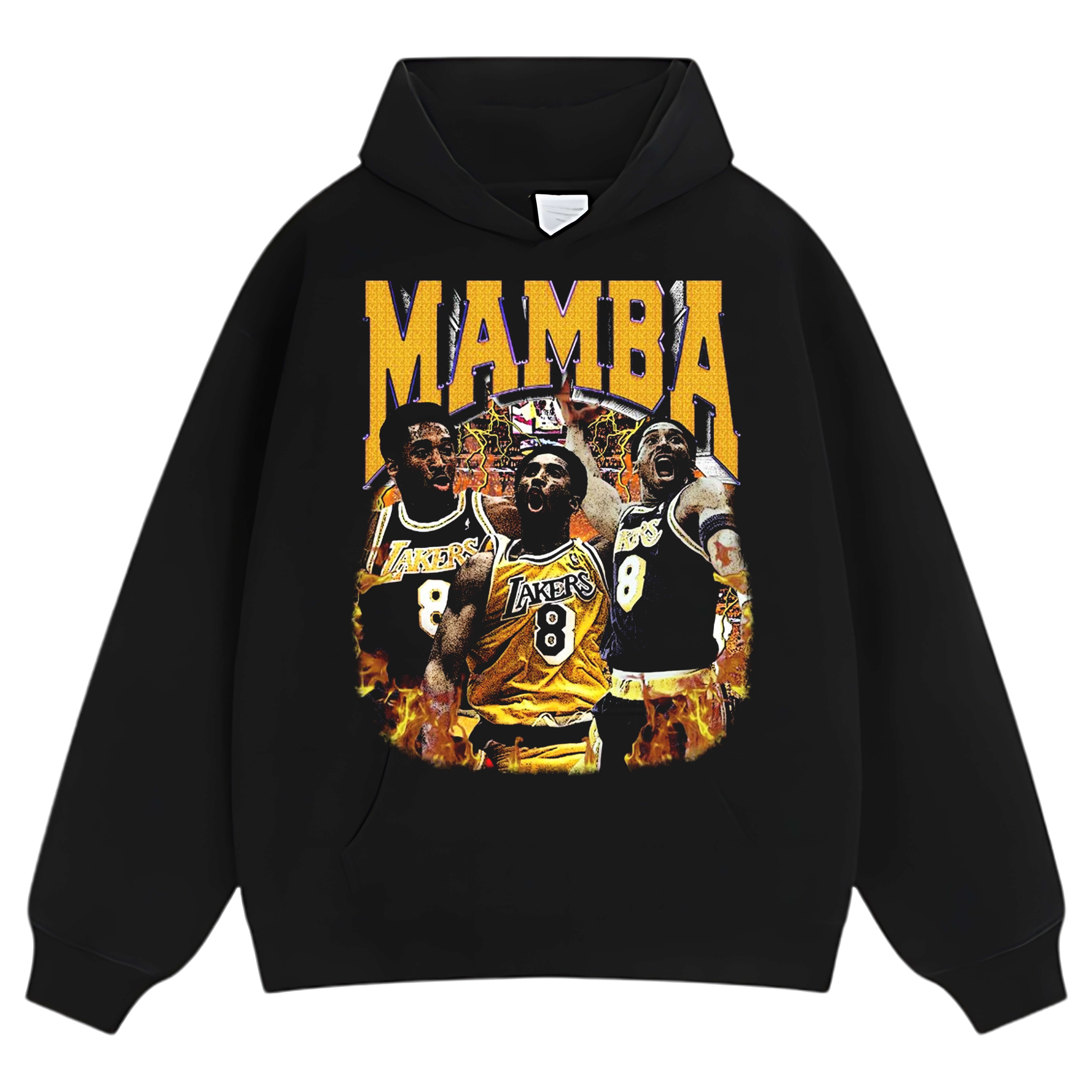 KOBE BRYANT MAMBA LOS ANGELS LAKERS VINTAGE TEE & LS & HOODIE