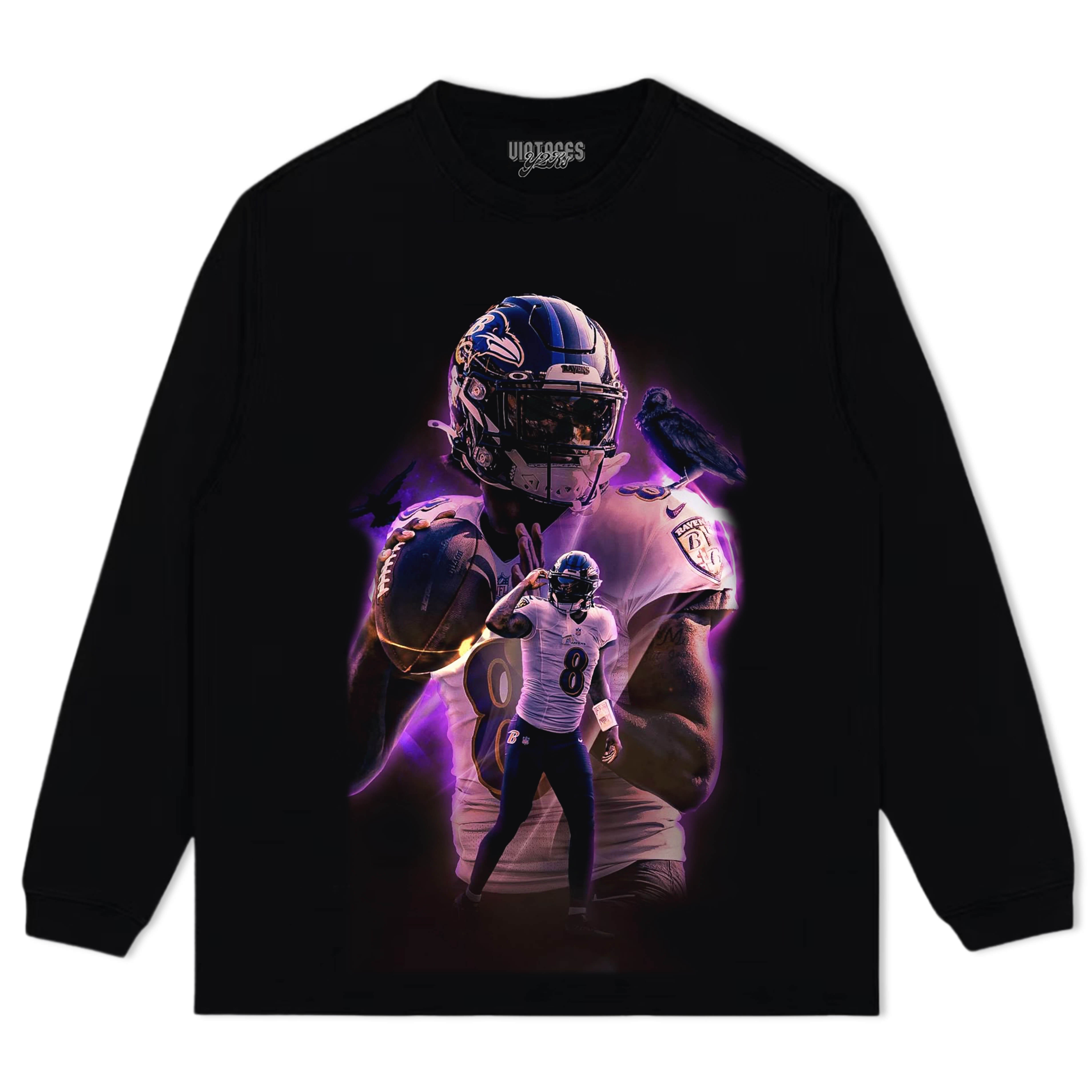 LAMAR JACKSON VINTAGE V4 TEE & LS & HOODIE