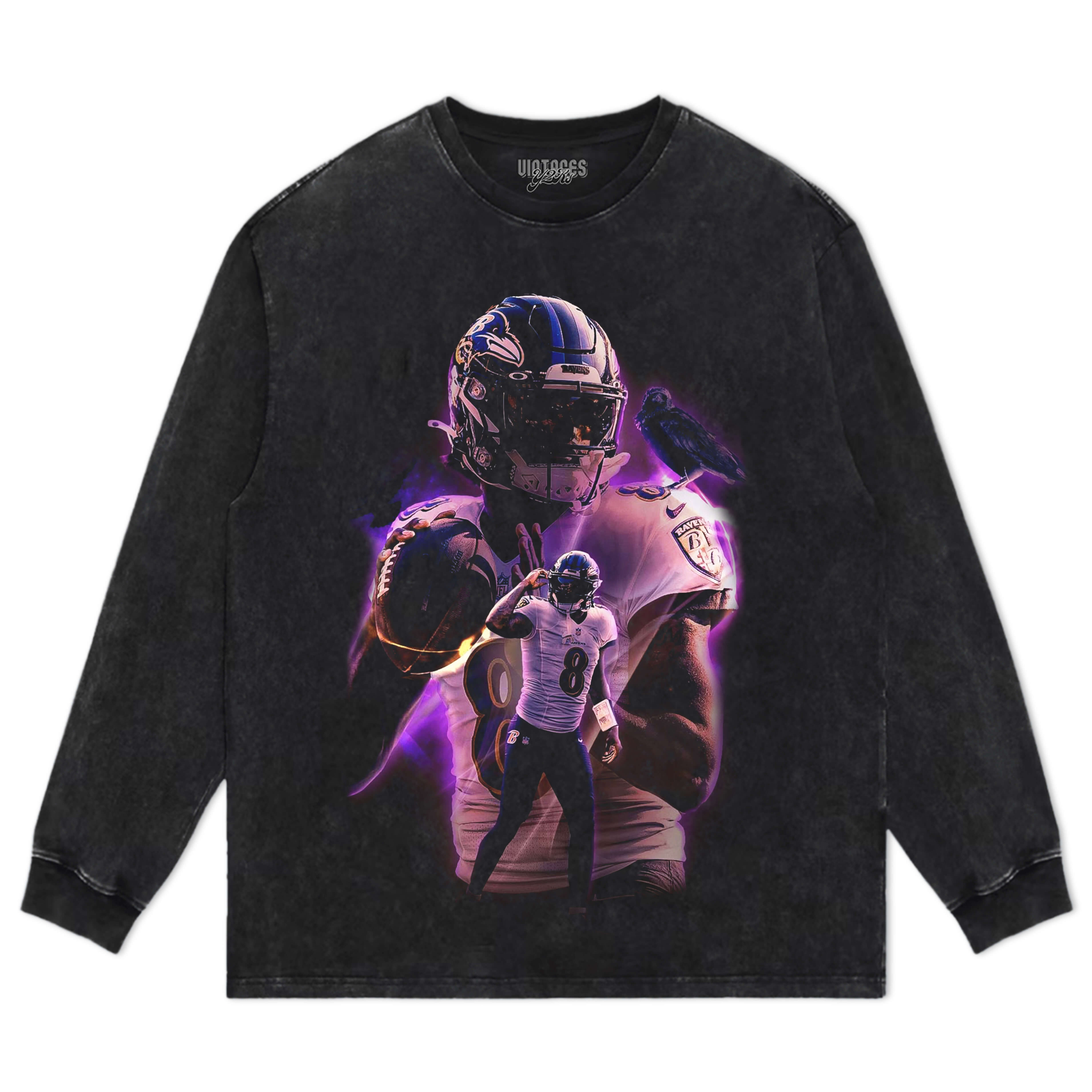 LAMAR JACKSON VINTAGE V4 TEE & LS & HOODIE