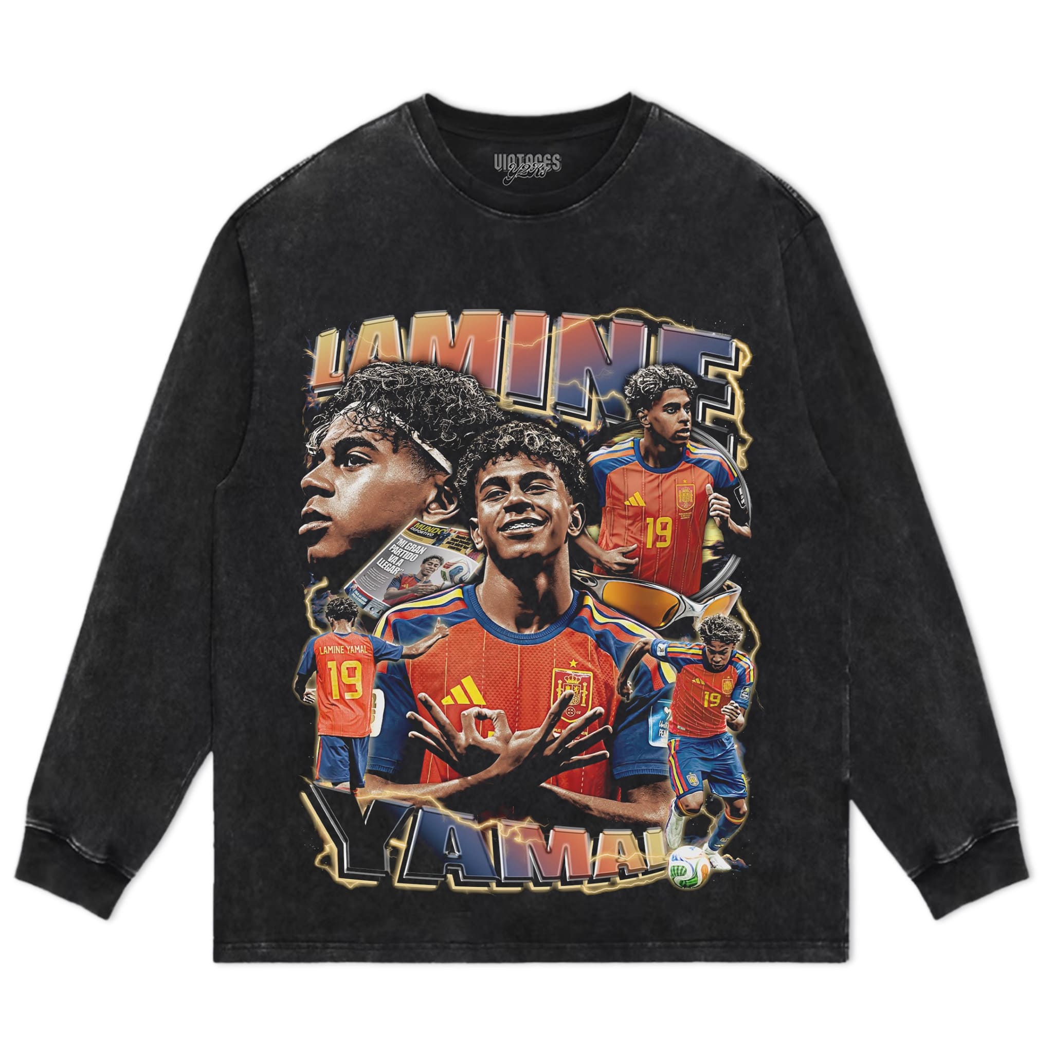 LAMINE YAMAL 2026 SPAIN VINTAGE TANK TOP & TEE & LONG SLEEVE & LAYERED LS & HOODIE