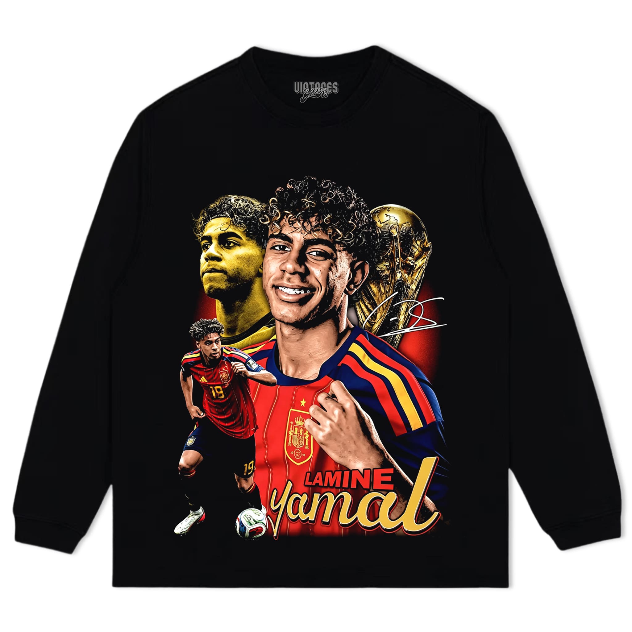 LAMINE YAMAL 2026 VINTAGE V2 TANK TOP & TEE & LONG SLEEVE & LAYERED LS & HOODIE