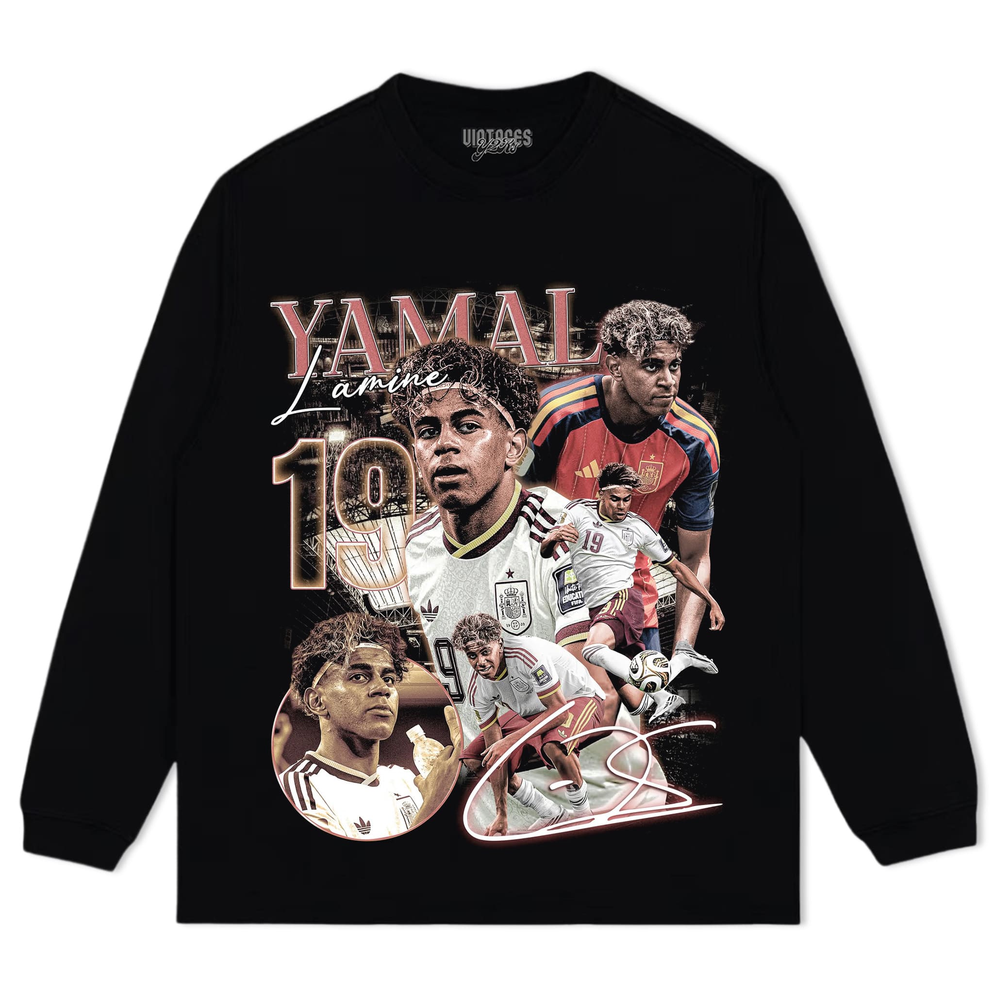 LAMINE YAMAL 2026 VINTAGE V3 TANK TOP & TEE & LONG SLEEVE & LAYERED LS & HOODIE