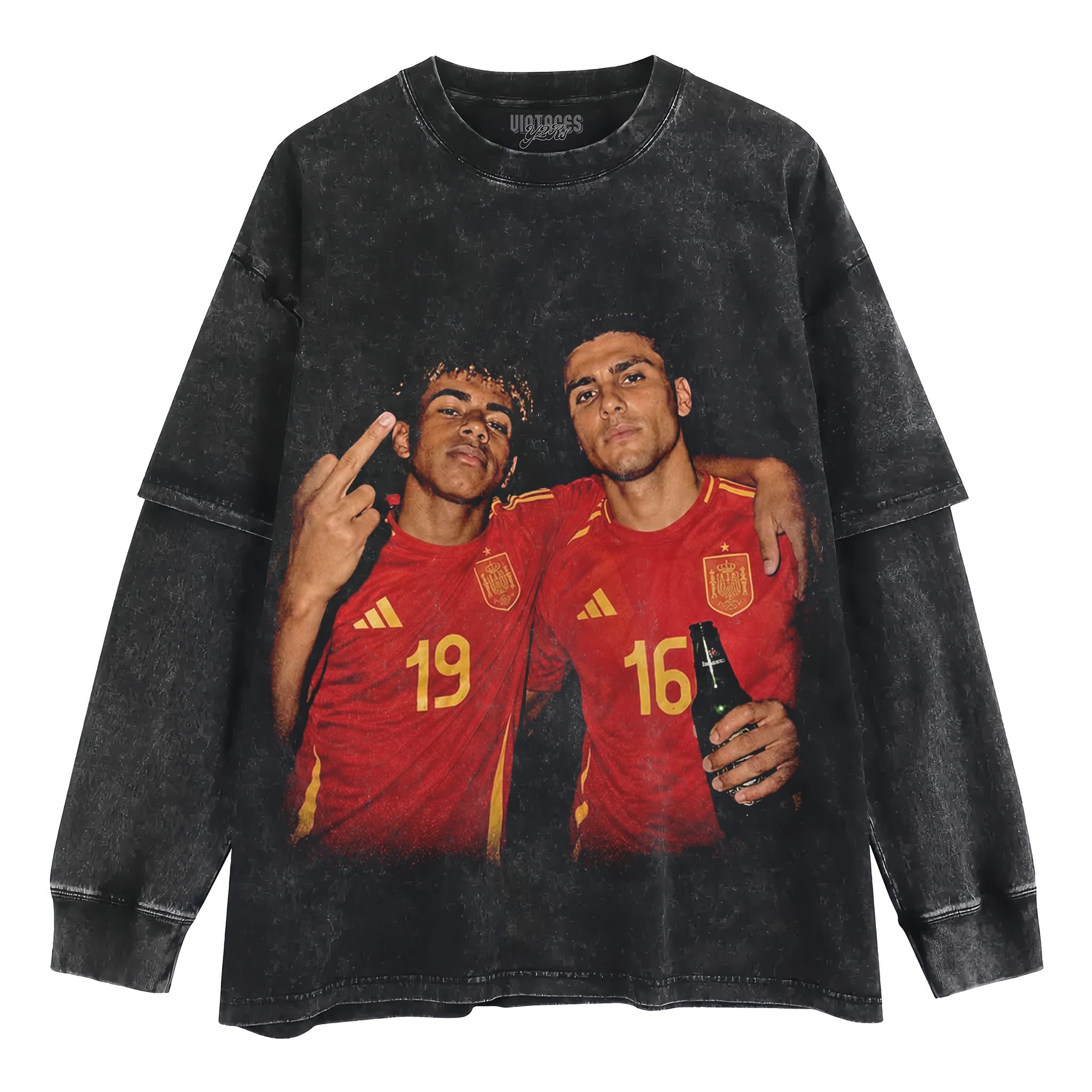 LAMINE YAMAL & RODRI SPAIN 2026 VINTAGE TANK TOP & TEE & LONG SLEEVE & LAYERED LS & HOODIE