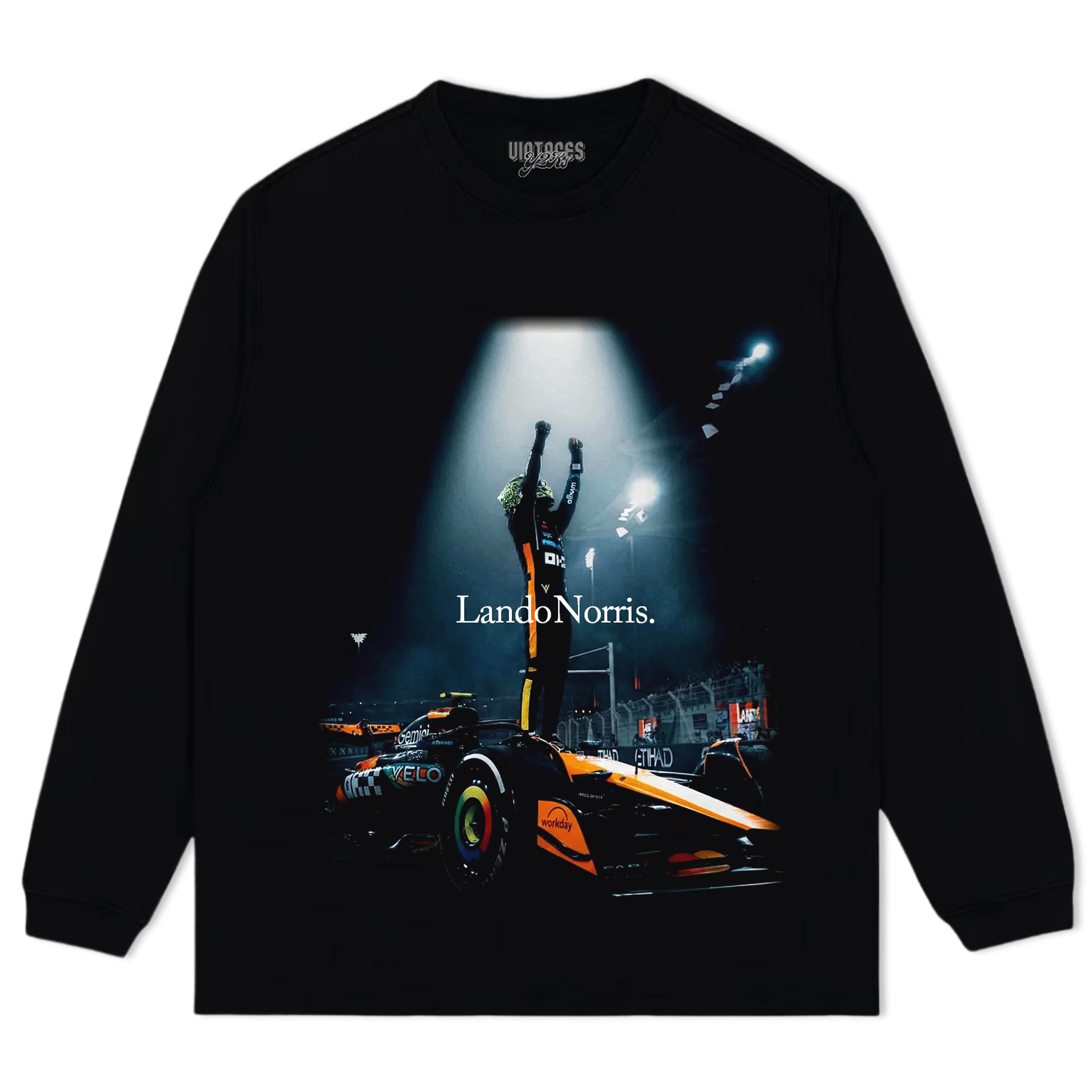 LANDO NORRIS 2025 WORLD CHAMPION V4 TEE & LS & HOODIE