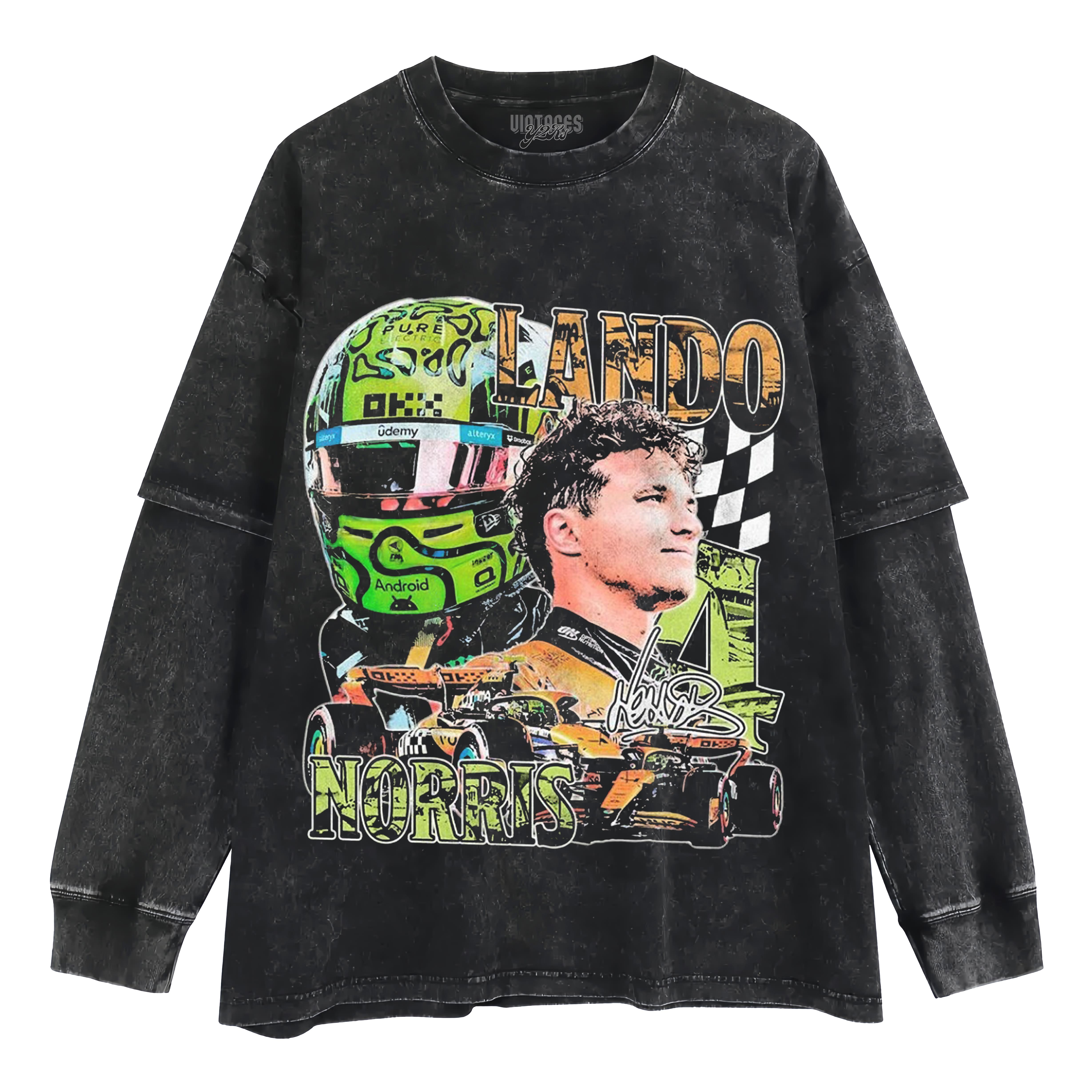 LANDO NORRIS VINTAGE LAYERED LONG SLEEVE