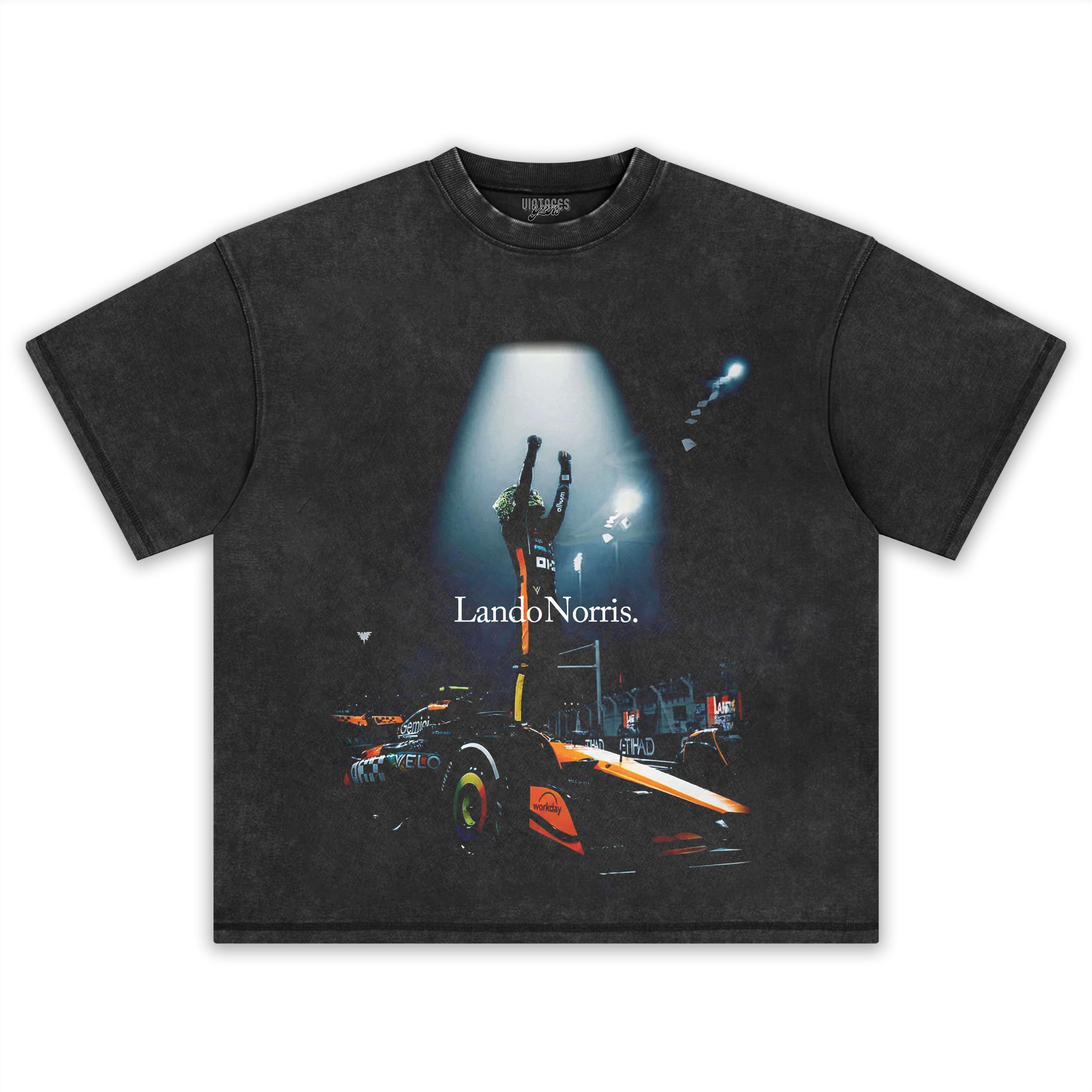 LANDO NORRIS 2025 WORLD CHAMPION V4 TEE & LS & HOODIE