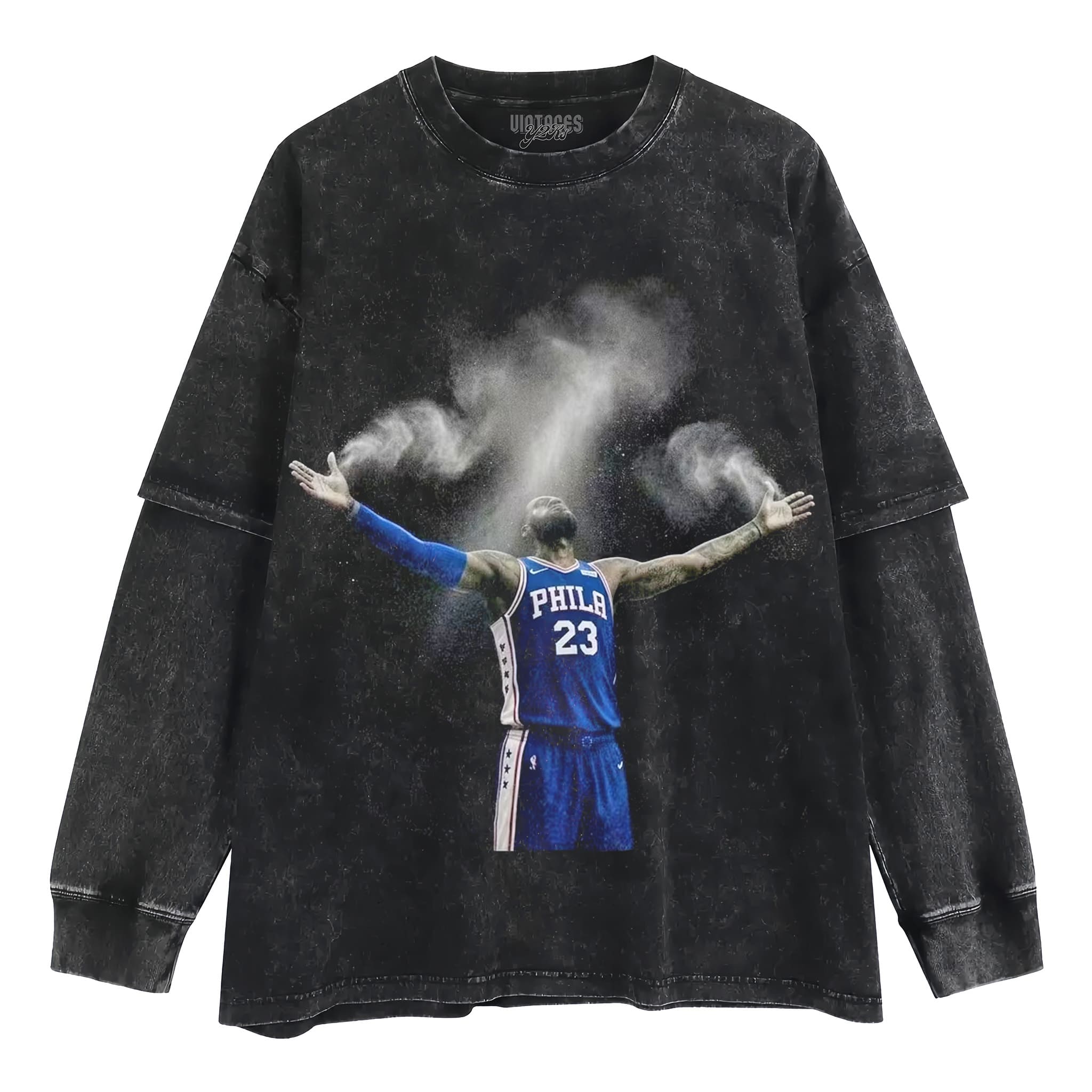 LBJ PHILADELPHIA 76ERS GRAPHIC TANK TOP & TEE & LONG SLEEVE & LAYERED LS & HOODIE