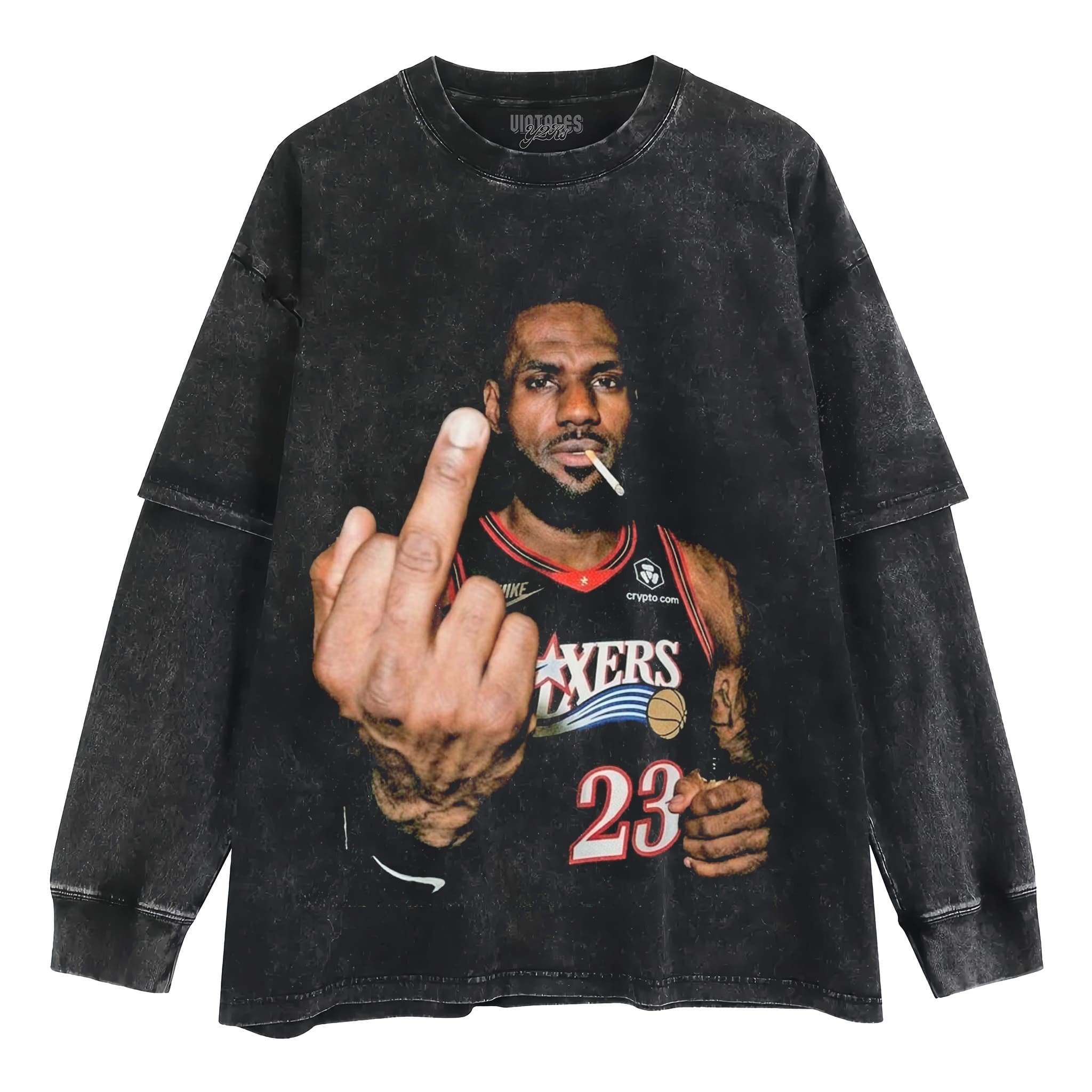 LEBRON JAMES PHILADELPHIA 76ERS GRAPHIC VA TANK TOP & TEE & LONG SLEEVE & LAYERED LS & HOODIE