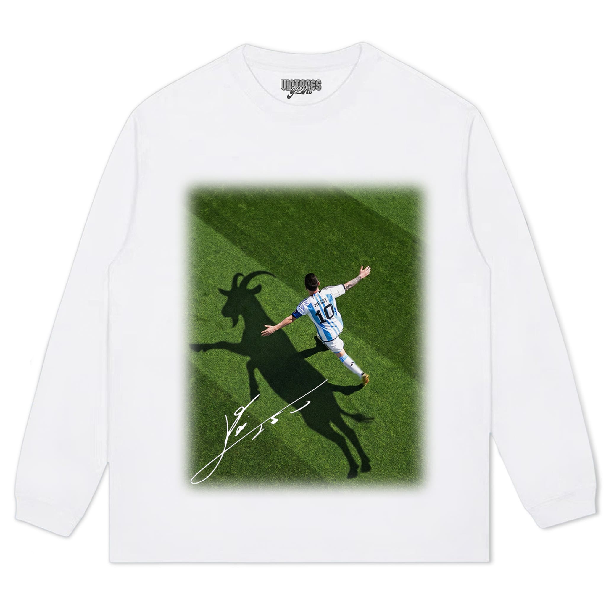 LEO MESSI - GOAT TANK TOP & TEE & LONG SLEEVE & LAYERED LS & HOODIE
