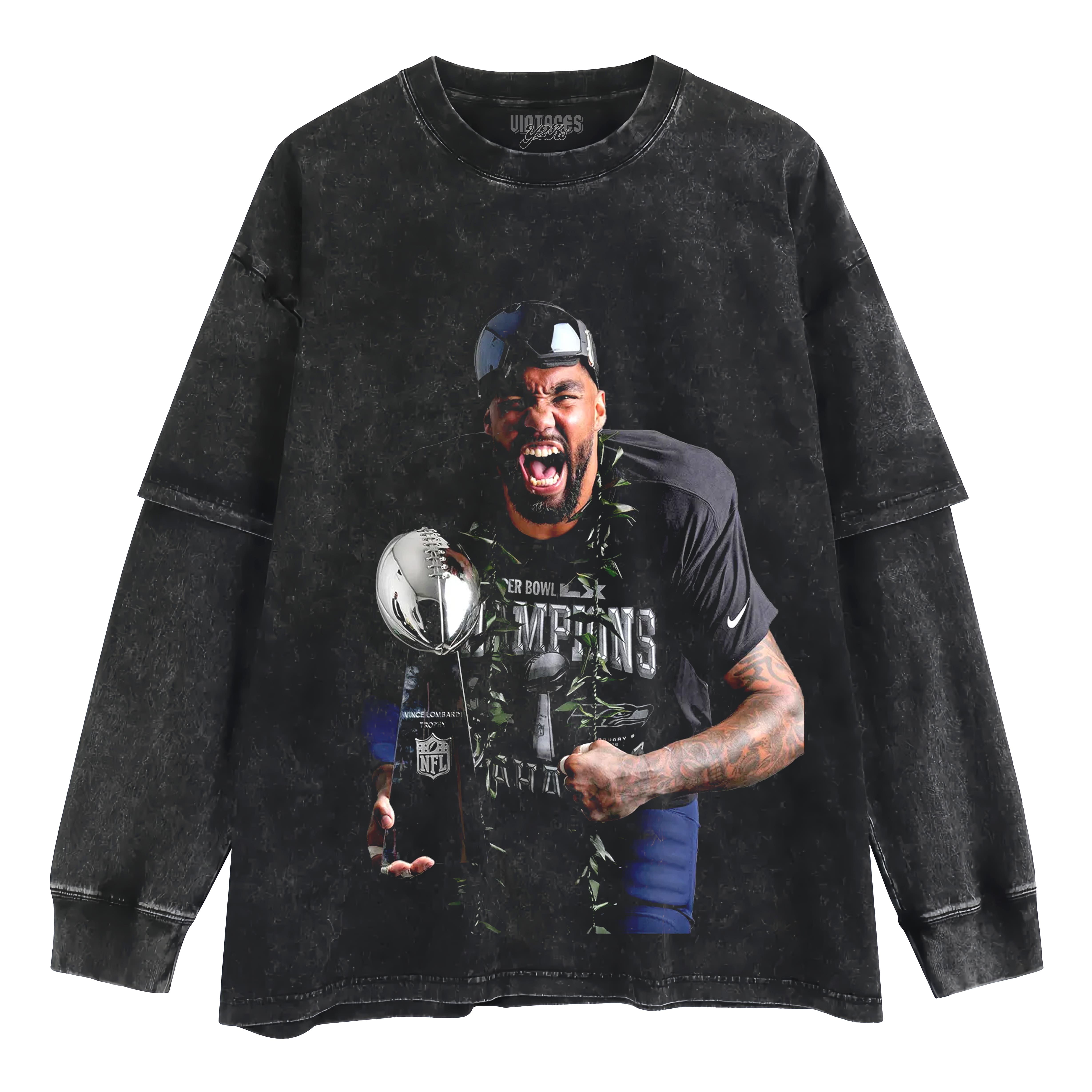 LEONARD WILLIAMS - SUPER BOWL LX CHAMPION LAYERED LONG SLEEVE