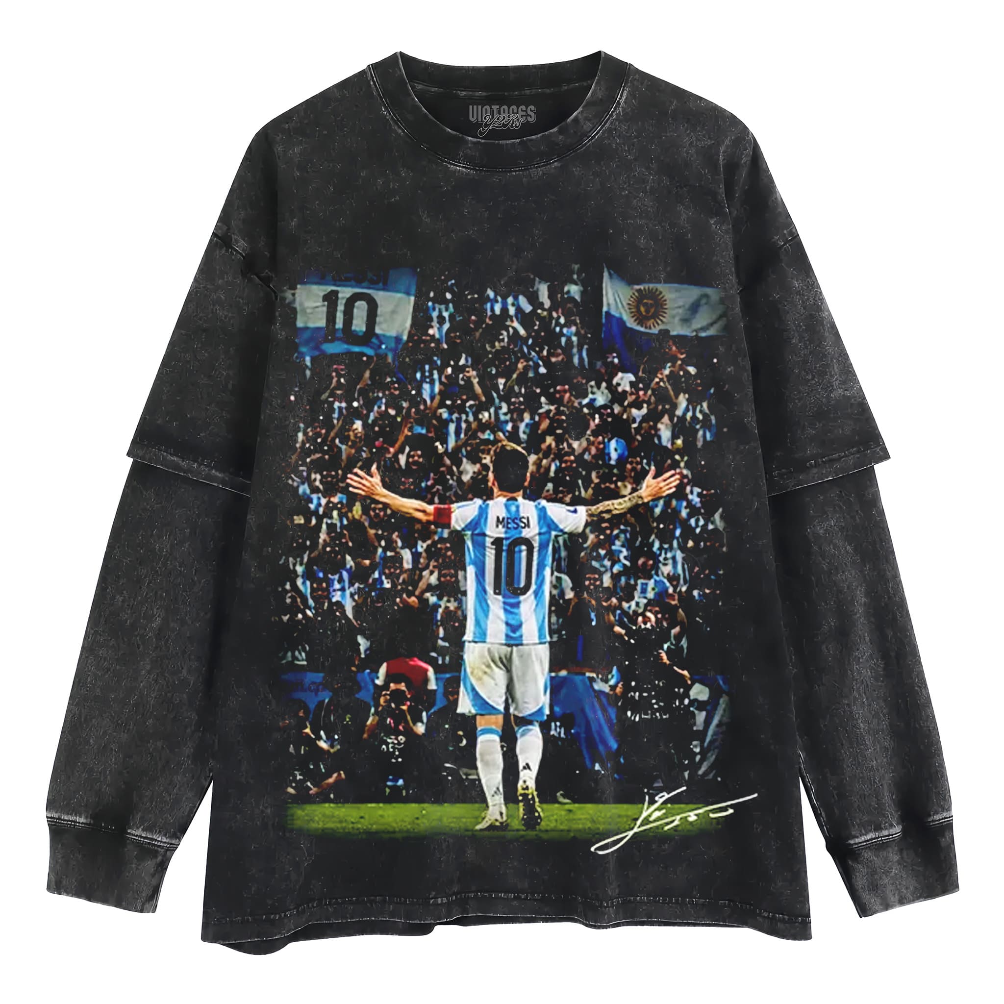 LEO MESSI - THE ICON TANK TOP & TEE & LONG SLEEVE & LAYERED LS & HOODIE
