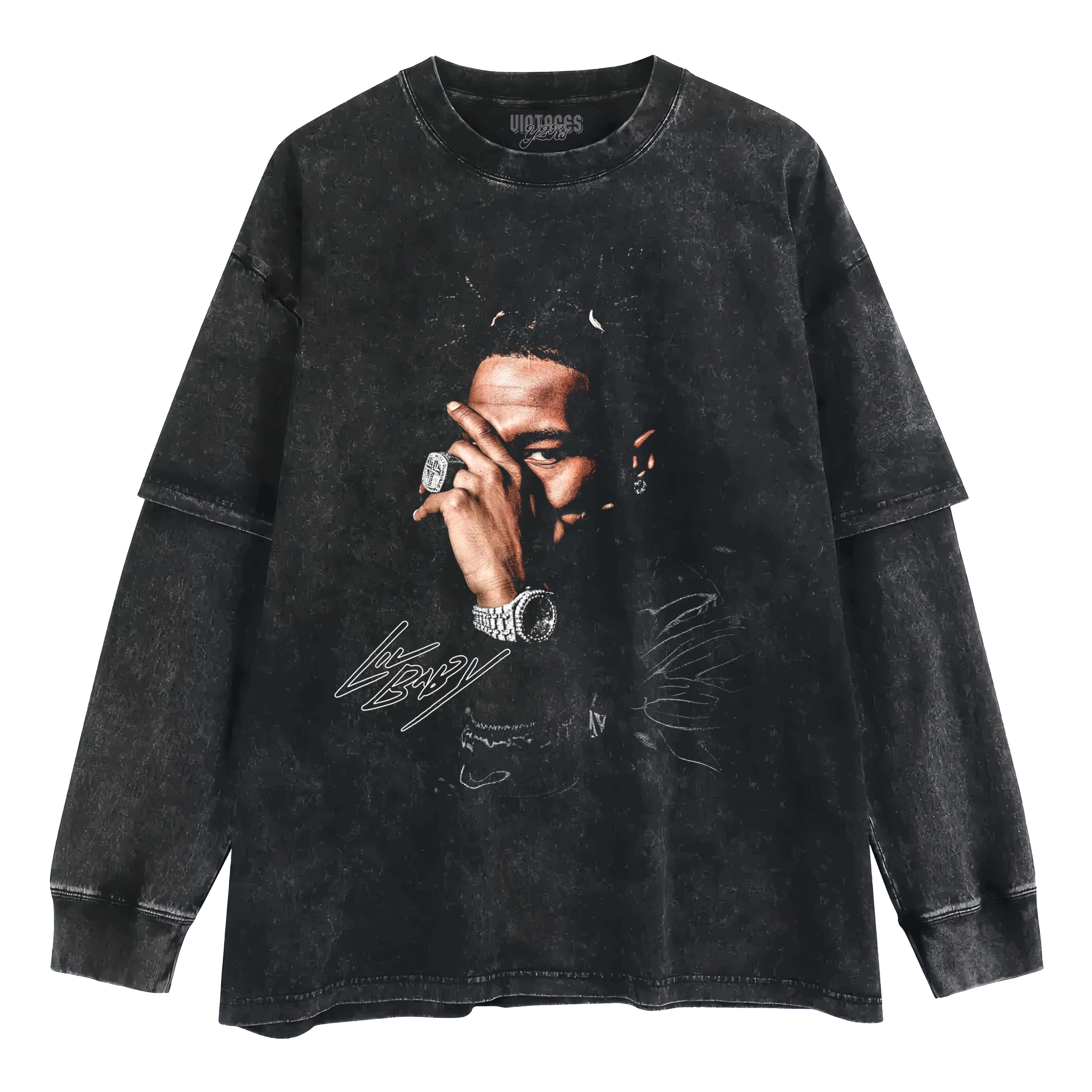 LIL BABY ICY EXCLUSIVE GRAPHIC LAYERED LONG SLEEVE