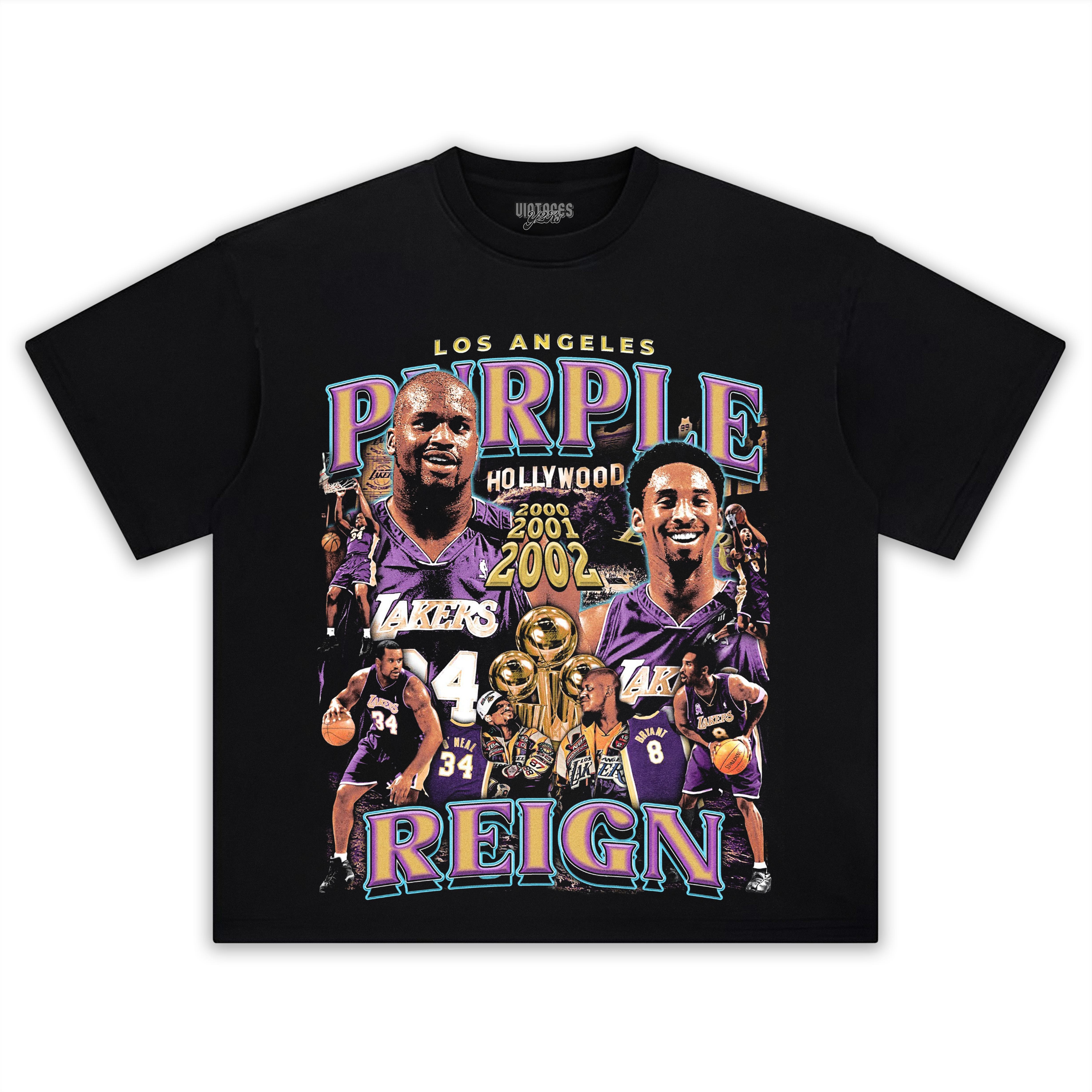 LOS ANGELES LAKERS & PURPLE REIGN VINTAGE TEE & LS & HOODIE
