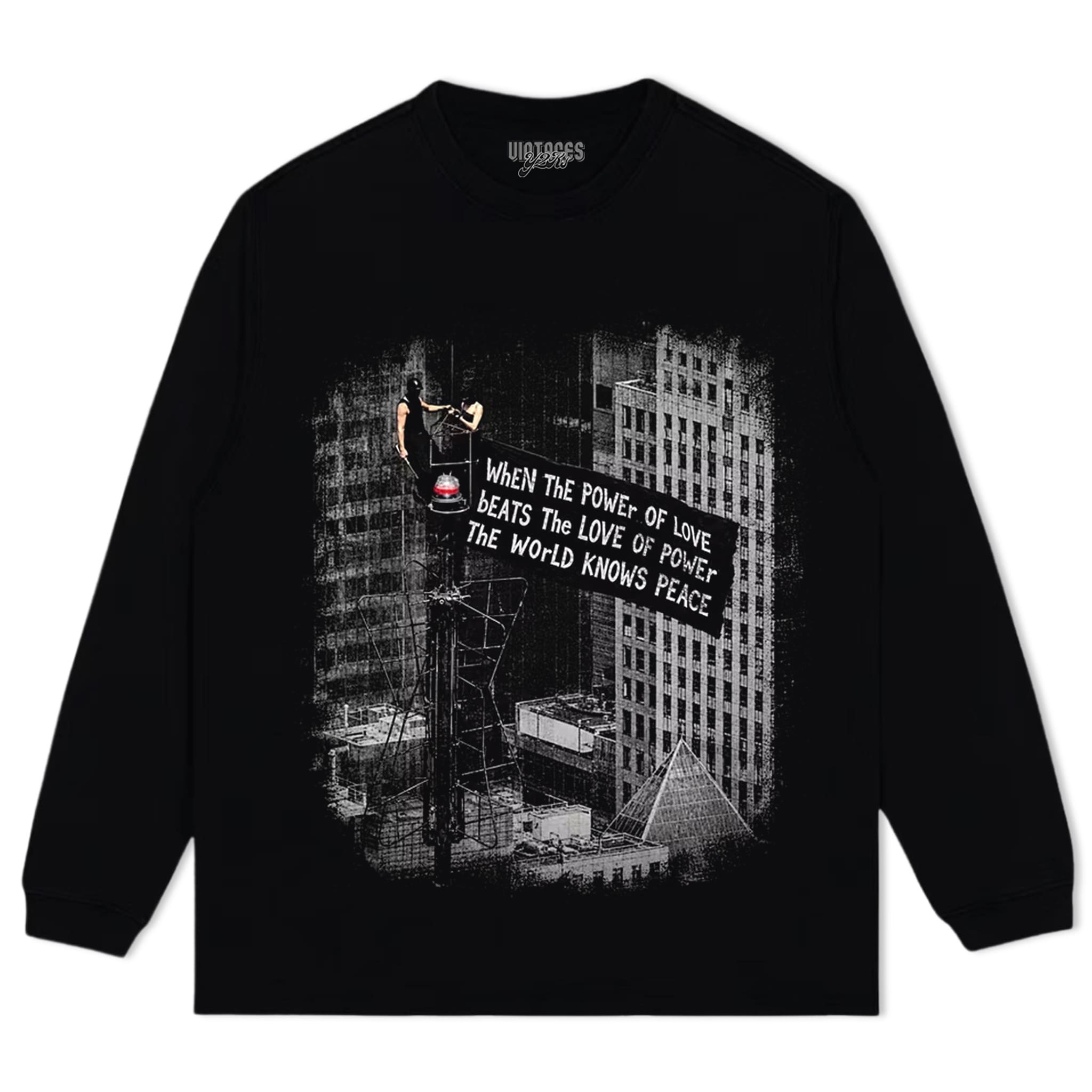 LOVE OVER POWER WORLD PEACE V3 TANK TOP & TEE & LONG SLEEVE & LAYERED LS & HOODIE