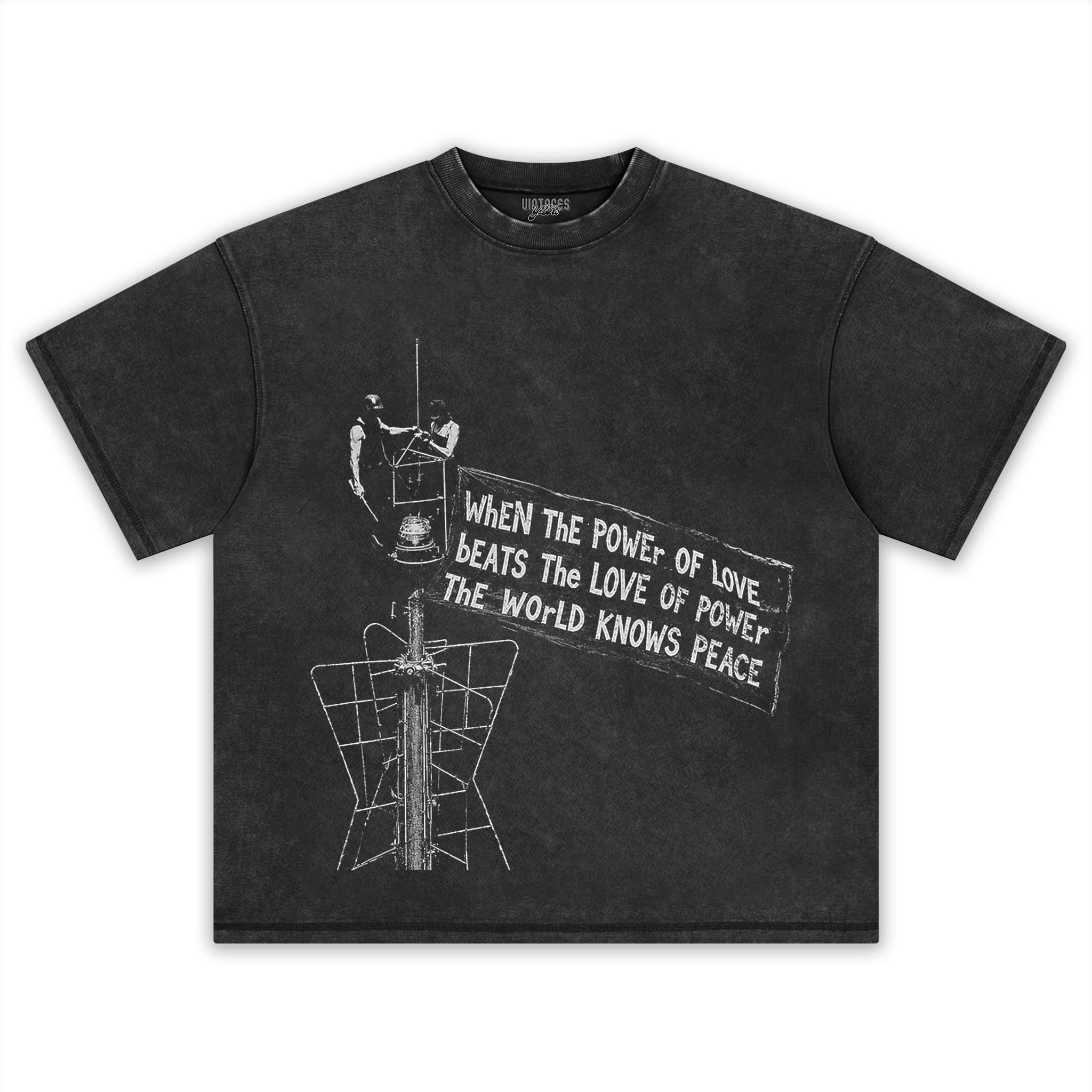 LOVE OVER POWER WORLD PEACE V4 TANK TOP & TEE & LONG SLEEVE & LAYERED LS & HOODIE