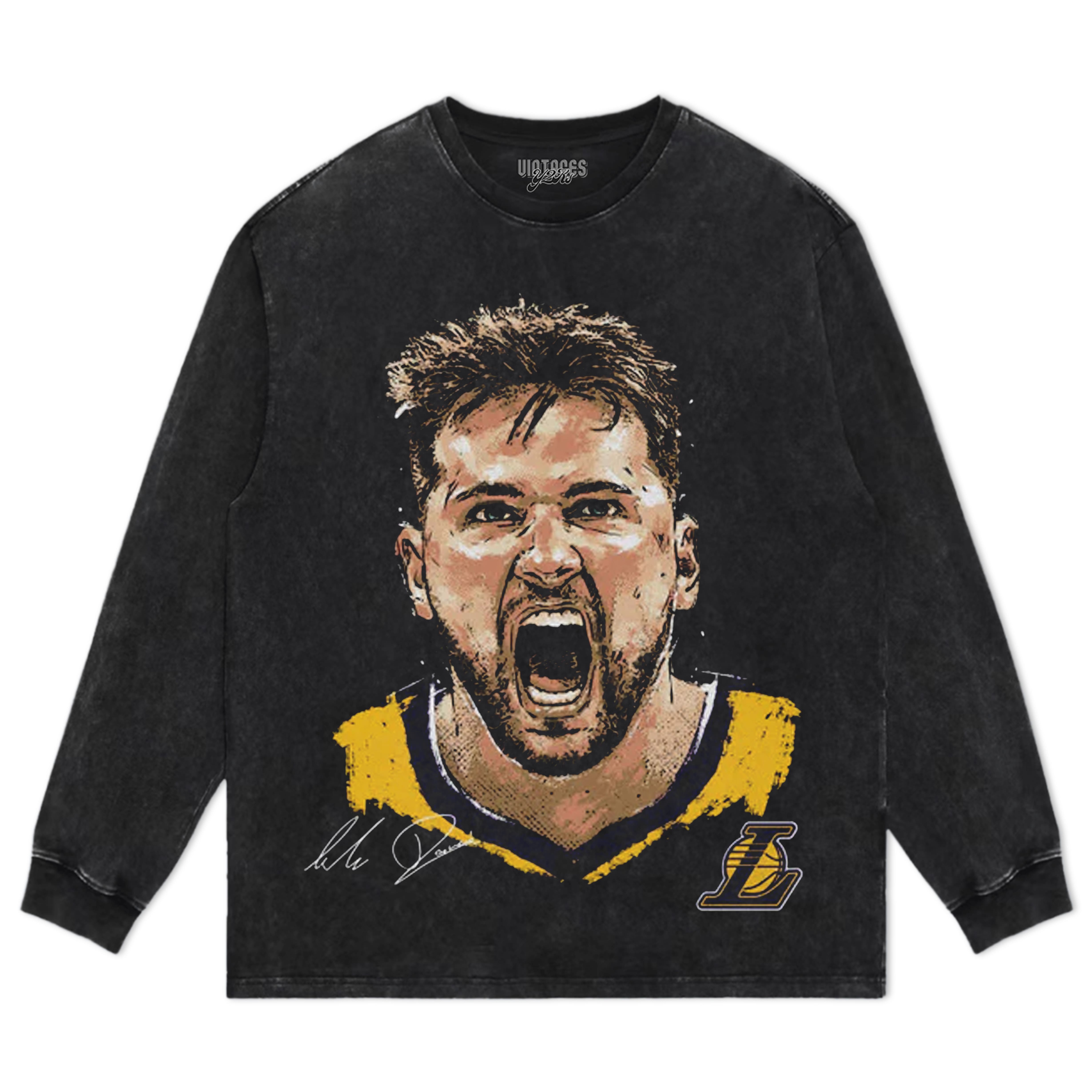 LUKA DONCIC LOS ANGELES LAKERS SCREAM TEE & LS & HOODIE