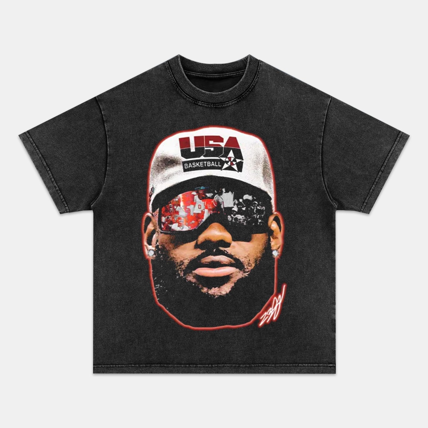 LEGOAT-TEAM-USA-BIG-FACE-T-SHIRT - Y2K VINTAGES