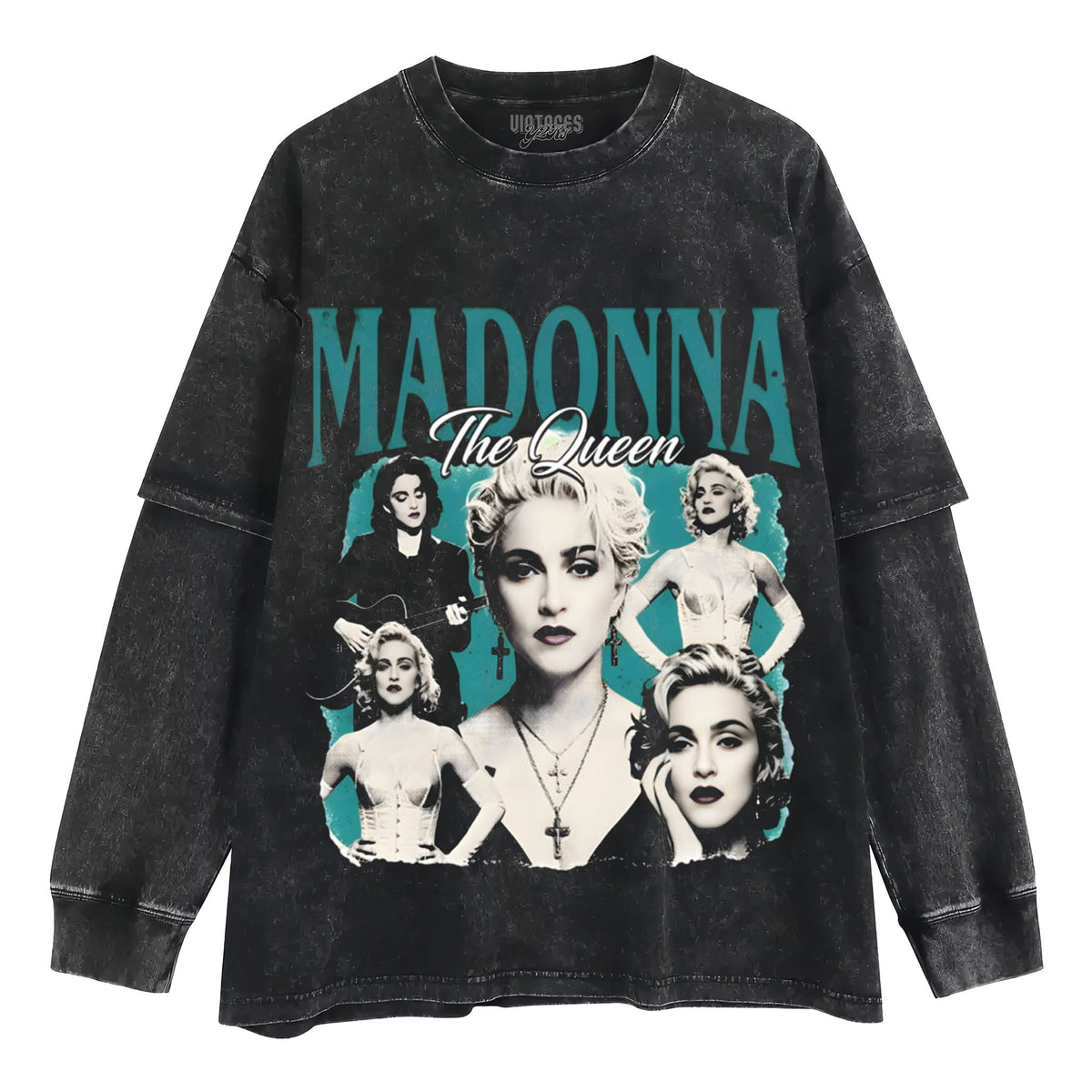 MADONNA THE QUEEN 80S 90S POP LEGEND TANK TOP & TEE & LONG SLEEVE & LAYERED LS & HOODIE