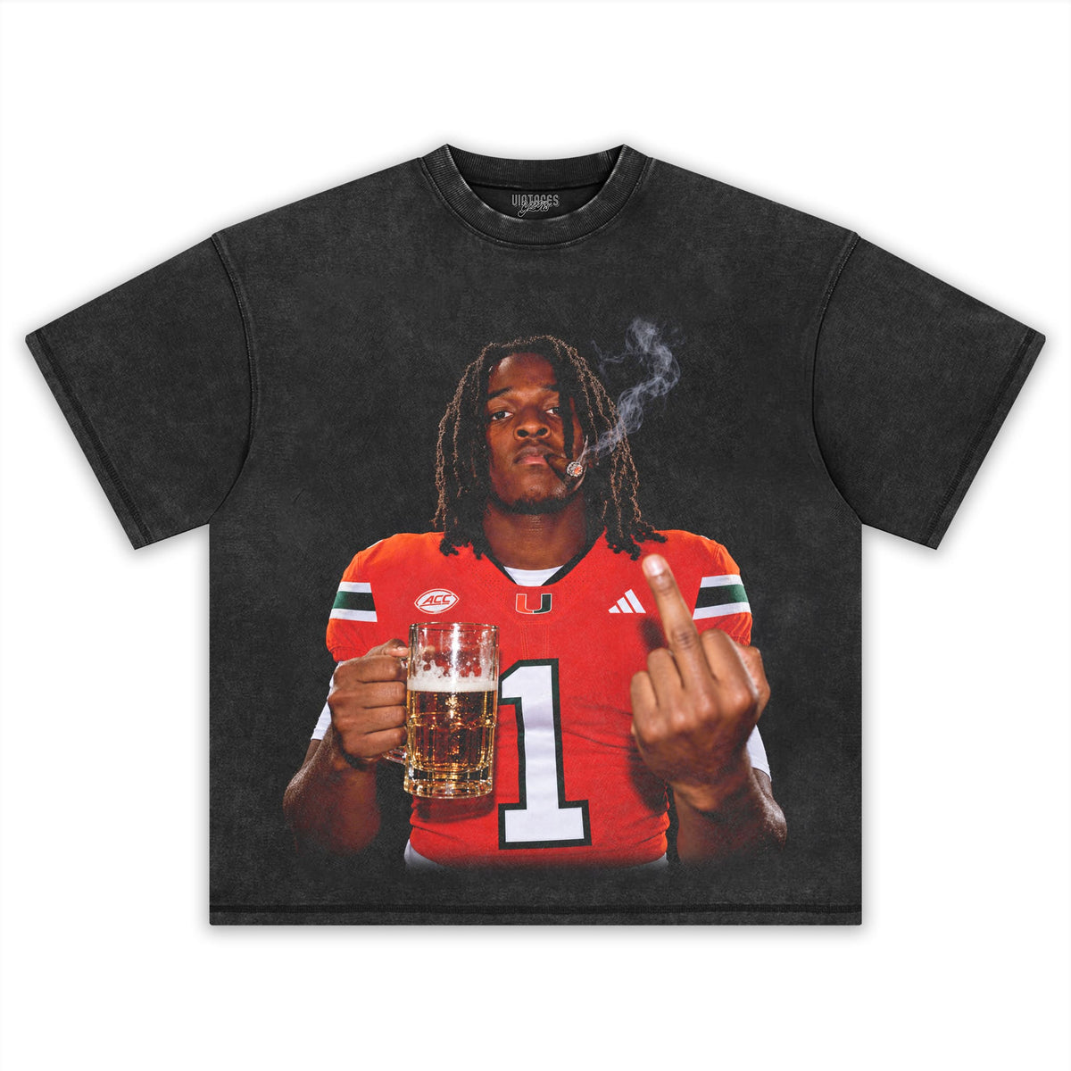 MALACHI TONEY - MIDDLE FINGER TANK TOP & TEE & LONG SLEEVE & LAYERED LS & HOODIE