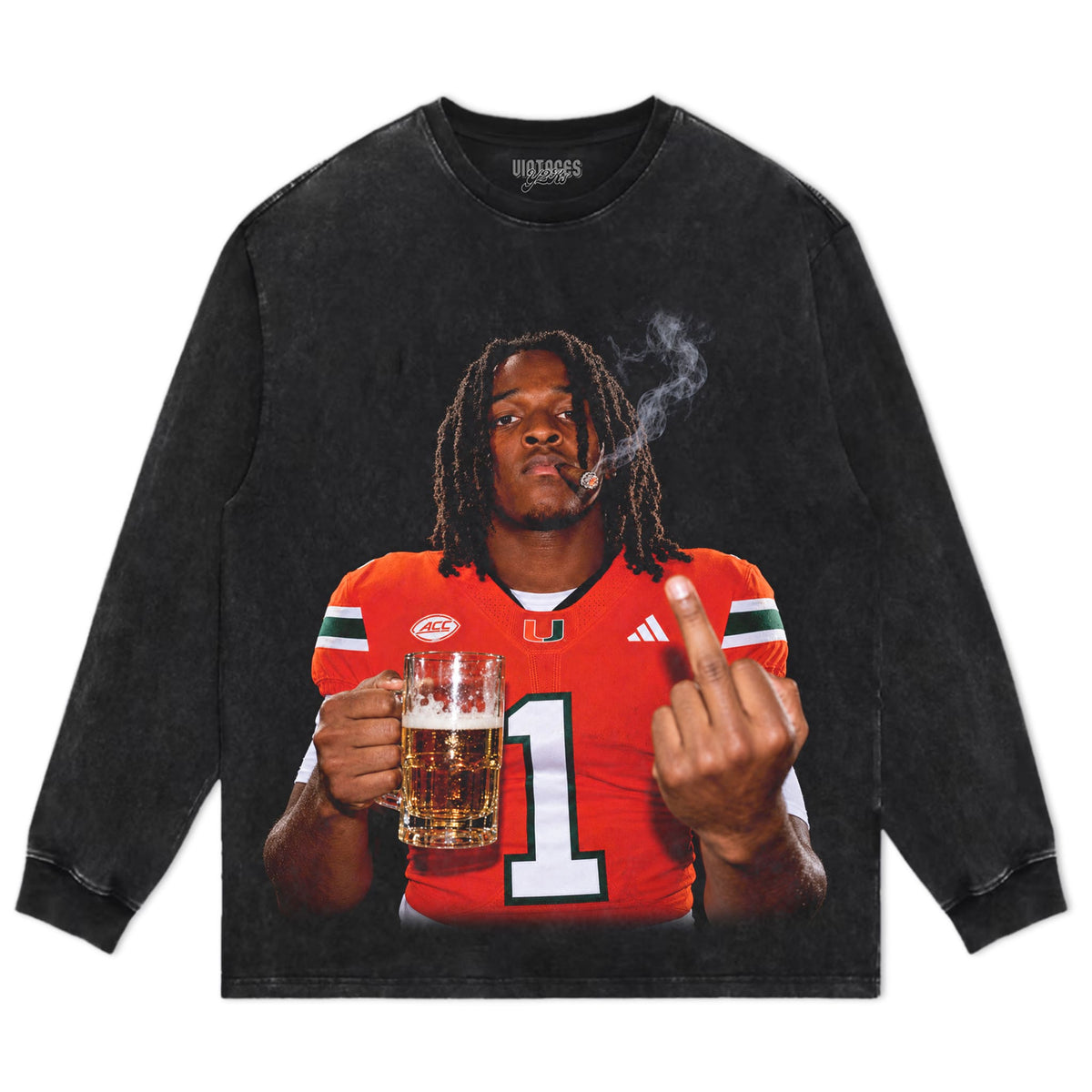 MALACHI TONEY - MIDDLE FINGER TANK TOP & TEE & LONG SLEEVE & LAYERED LS & HOODIE