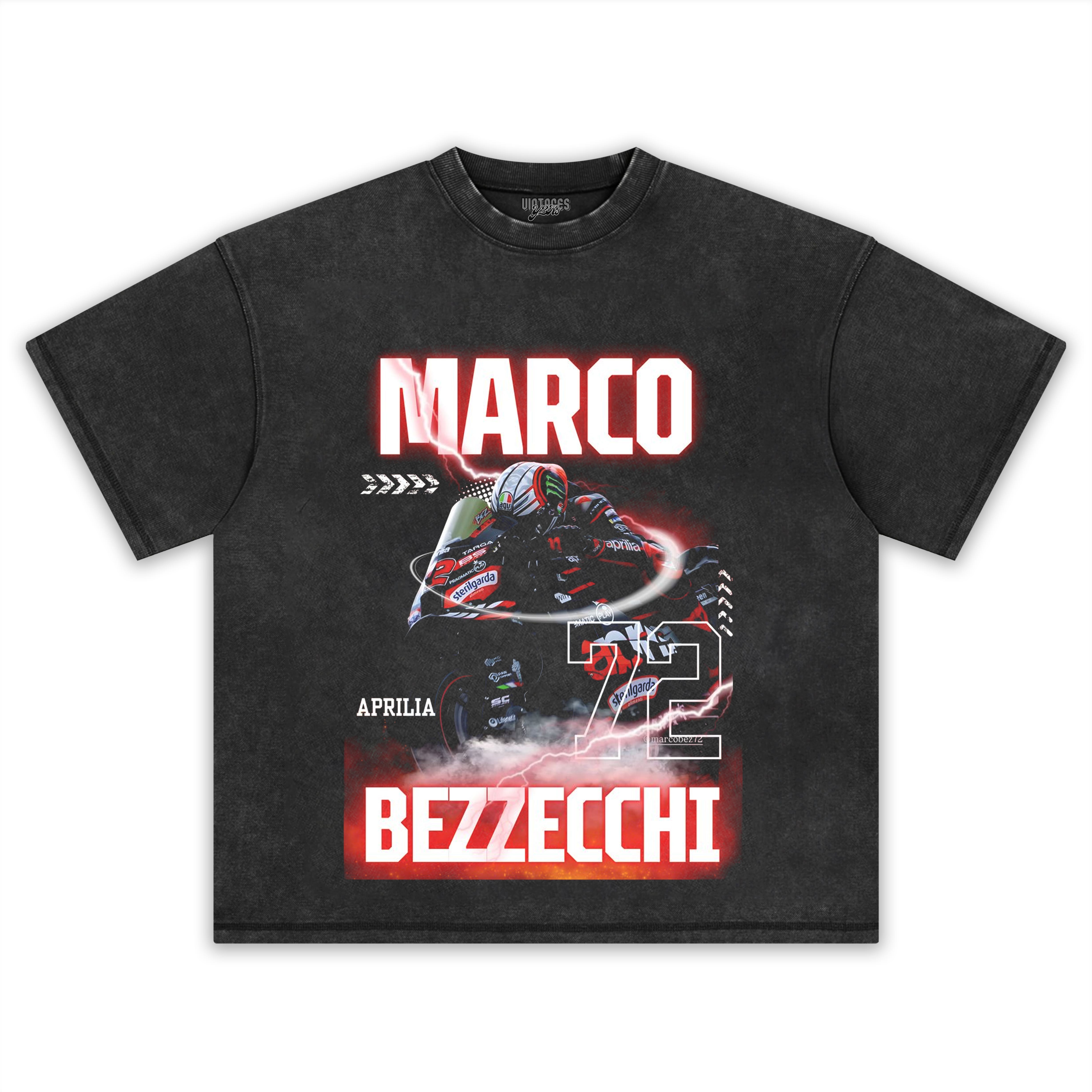 MARCO BEZZECCHI VINTAGE MOTOGP V2 TANK TOP & TEE & LONG SLEEVE & LAYERED LS & HOODIE