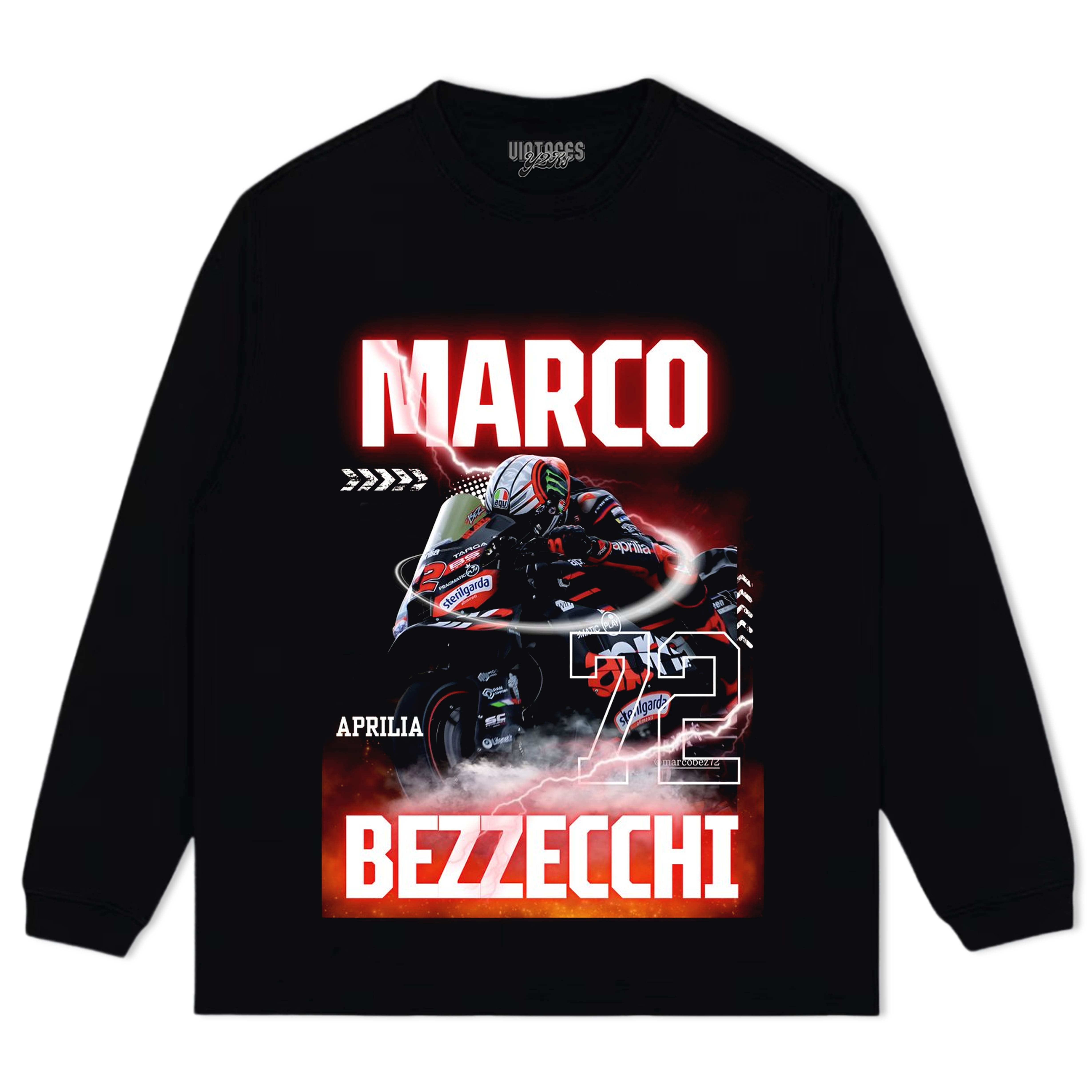 MARCO BEZZECCHI VINTAGE MOTOGP V2 TANK TOP & TEE & LONG SLEEVE & LAYERED LS & HOODIE