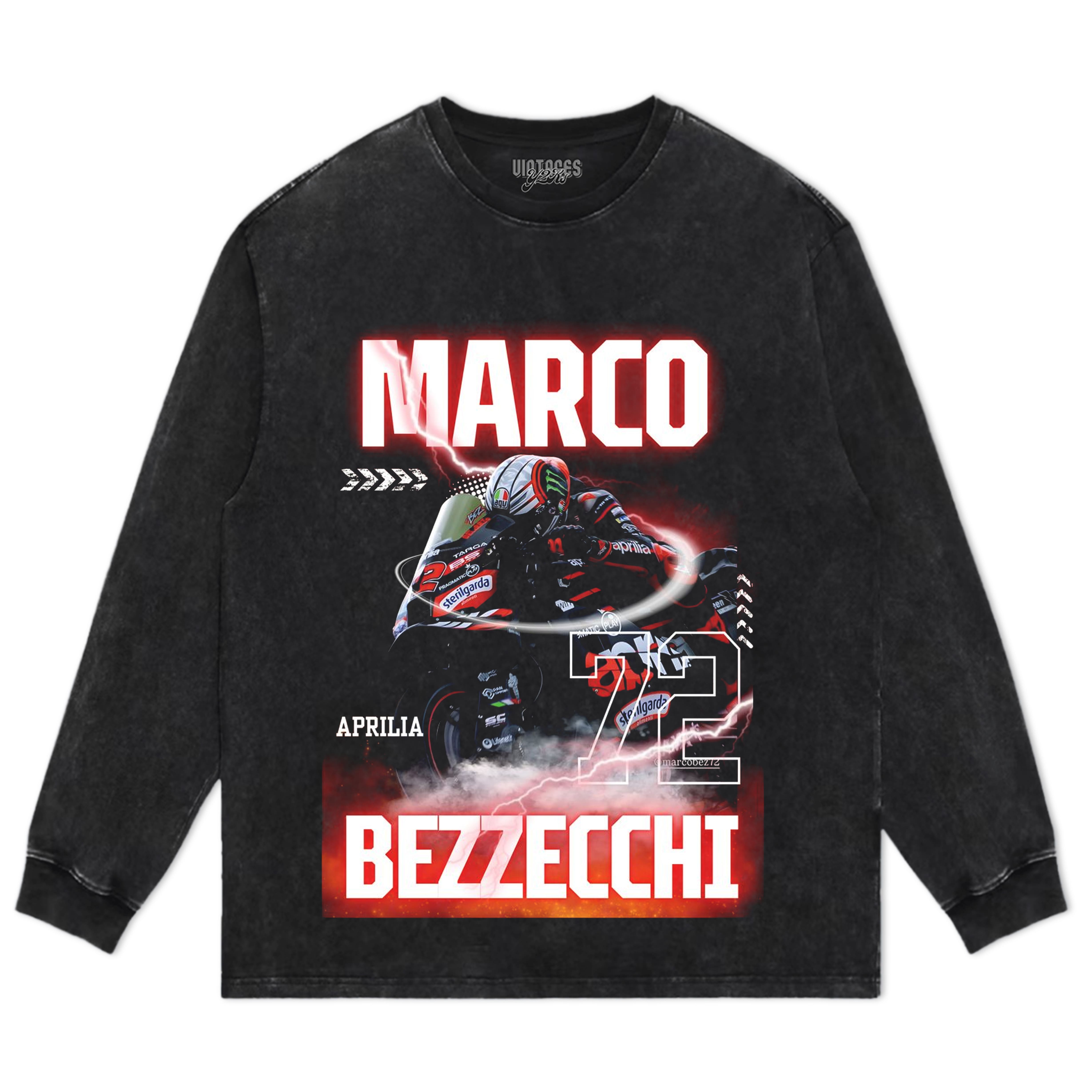 MARCO BEZZECCHI VINTAGE MOTOGP V2 TANK TOP & TEE & LONG SLEEVE & LAYERED LS & HOODIE