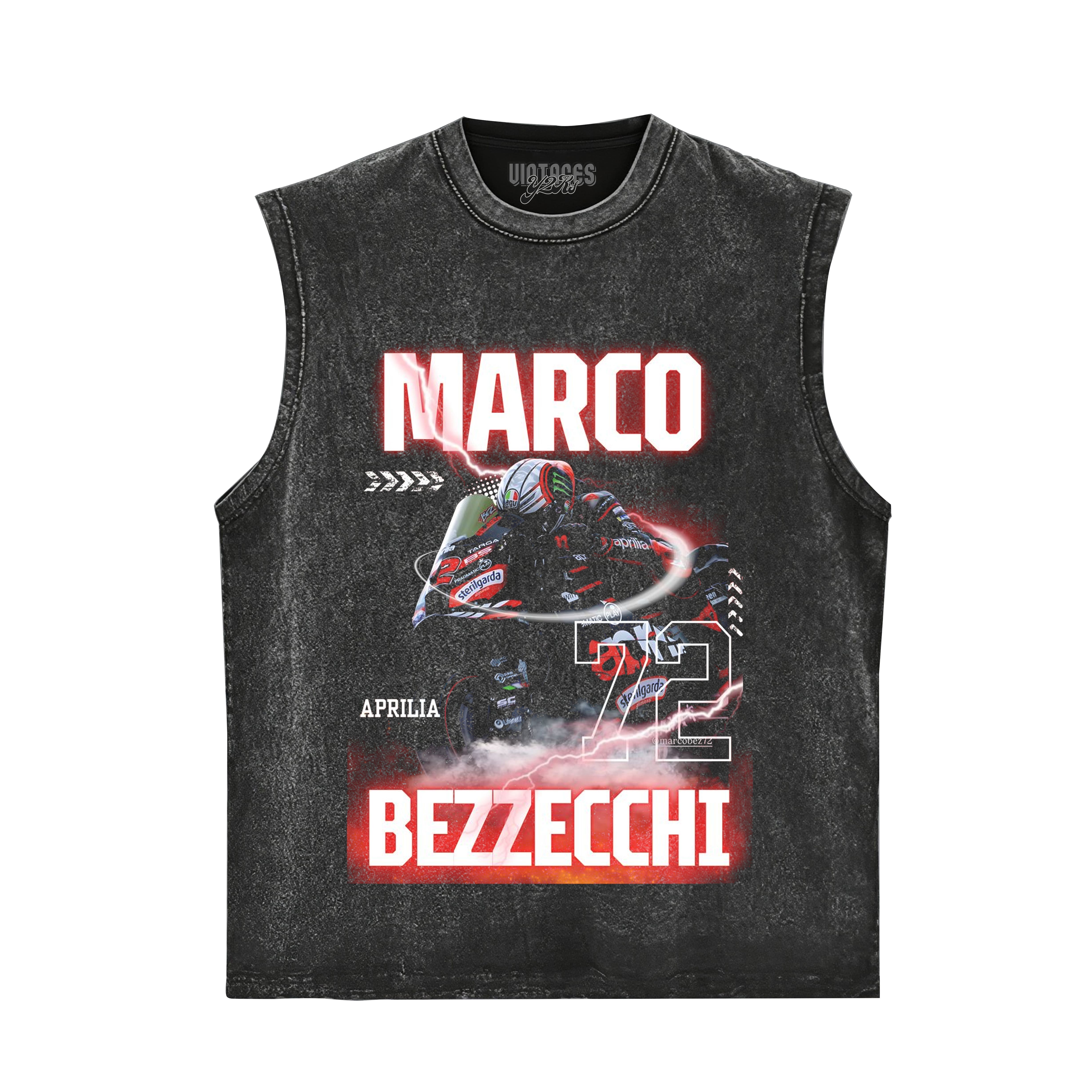 MARCO BEZZECCHI VINTAGE MOTOGP V2 TANK TOP & TEE & LONG SLEEVE & LAYERED LS & HOODIE