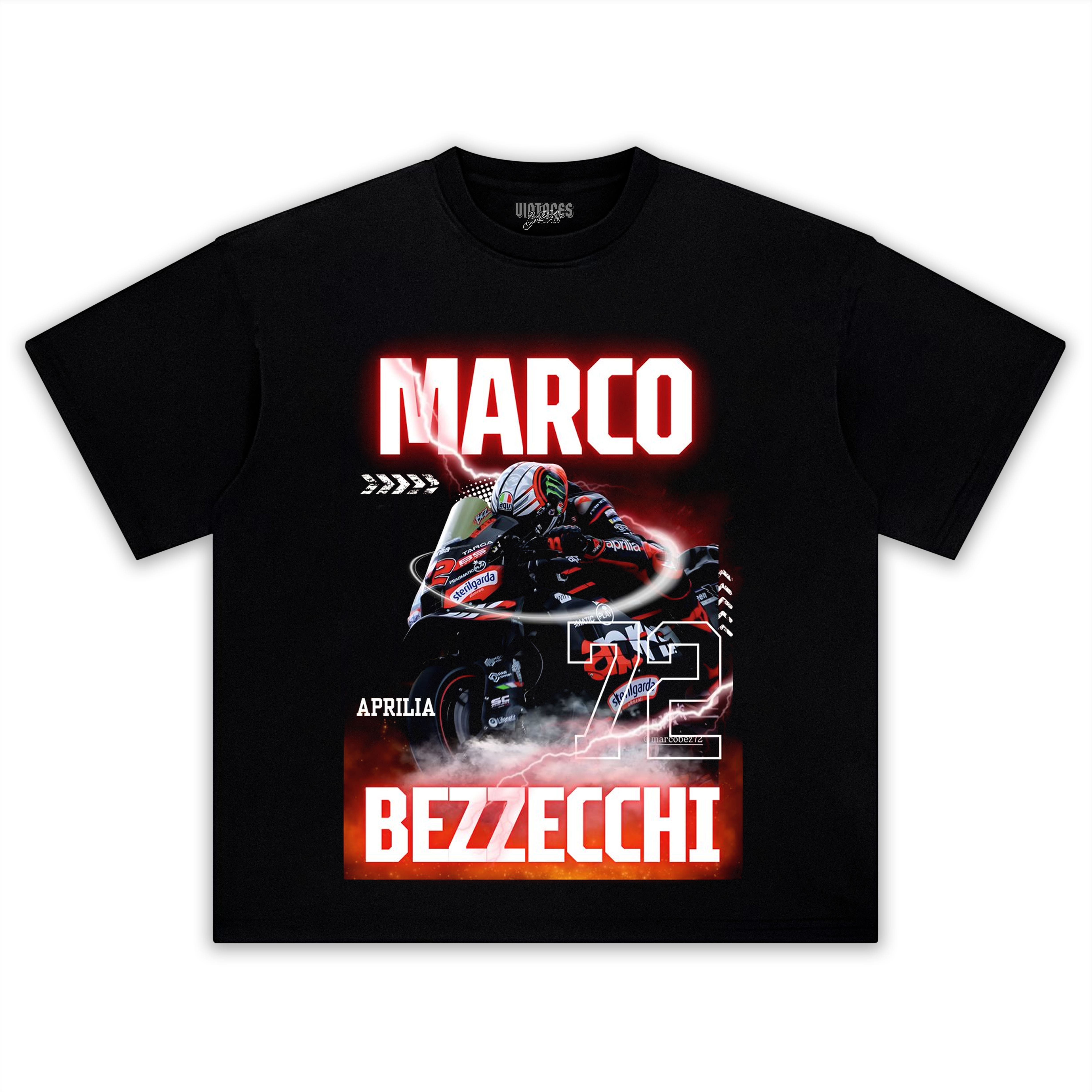 MARCO BEZZECCHI VINTAGE MOTOGP V2 TANK TOP & TEE & LONG SLEEVE & LAYERED LS & HOODIE